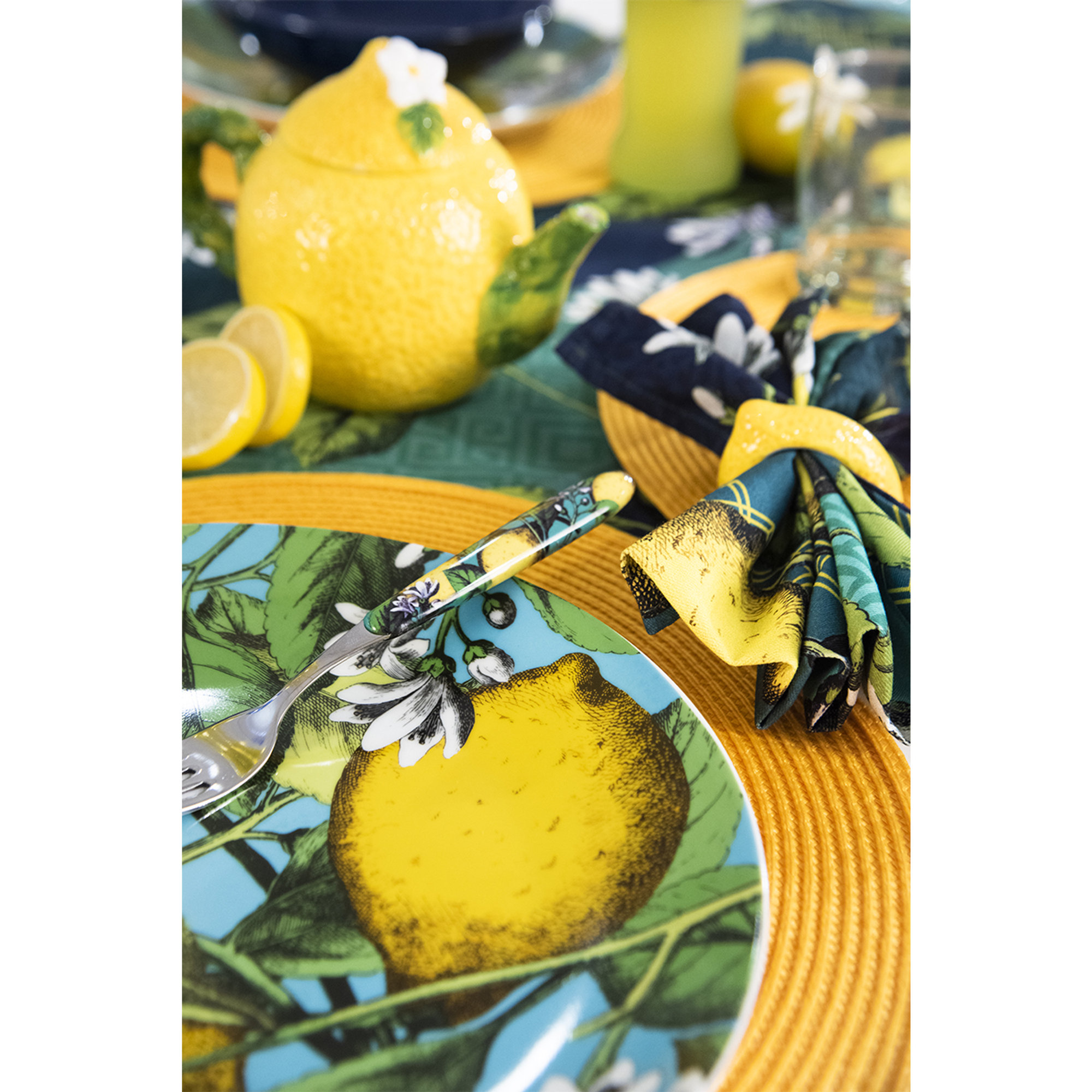 Teiera Amalfi ml.500, giallo/verde Tavola Mediterranea vista1