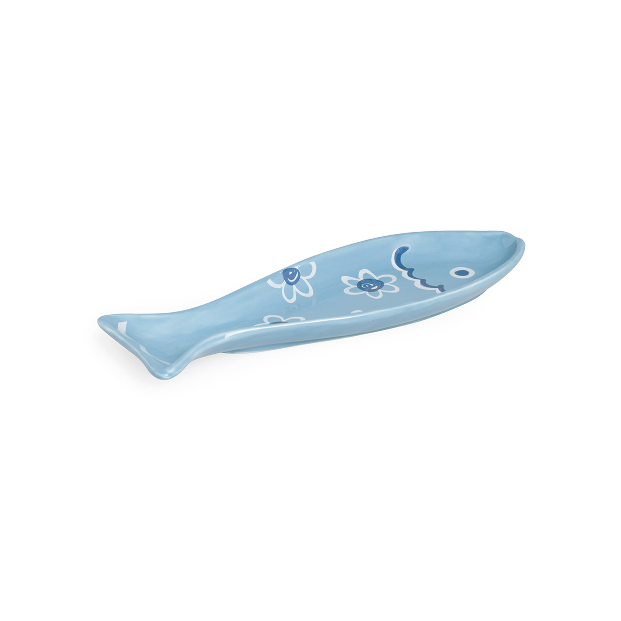 Piatto porta mestolo Ocean 27x12, azzurro Tavola Mediterranea vista0