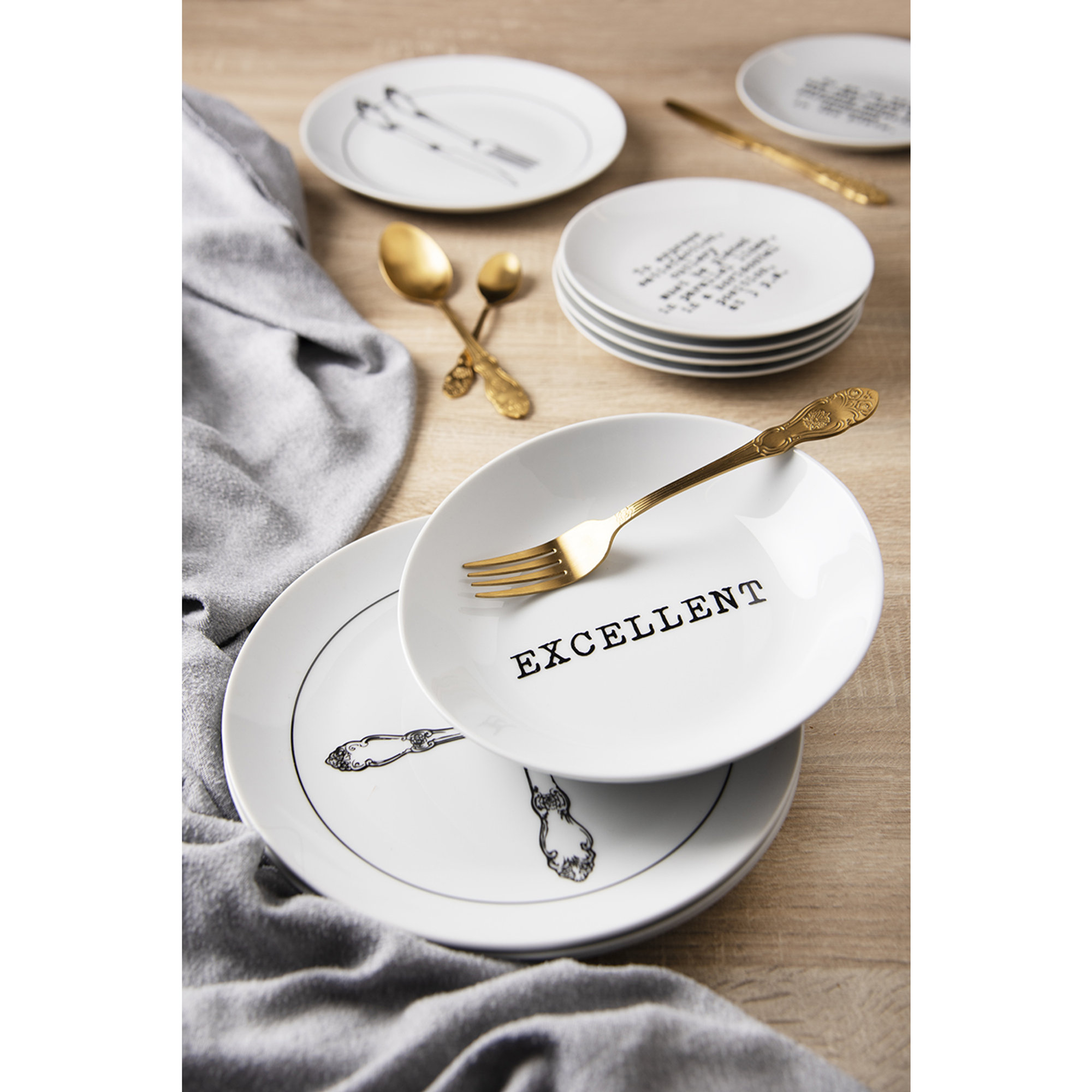 Set 4 posate Baroque, oro Tavola Mediterranea vista4