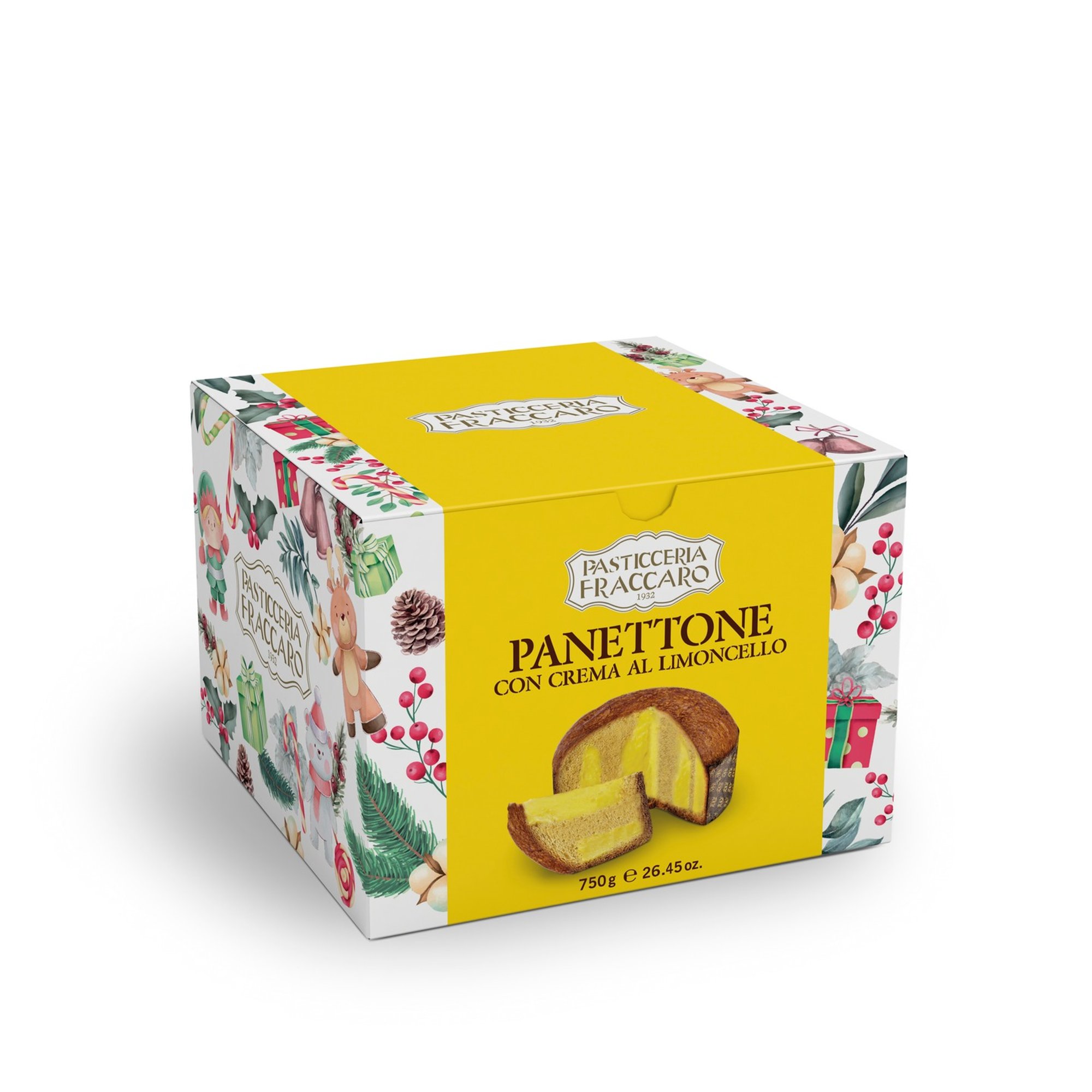 Panettone alla Crema Limoncello 750 gr Fraccaro vista0