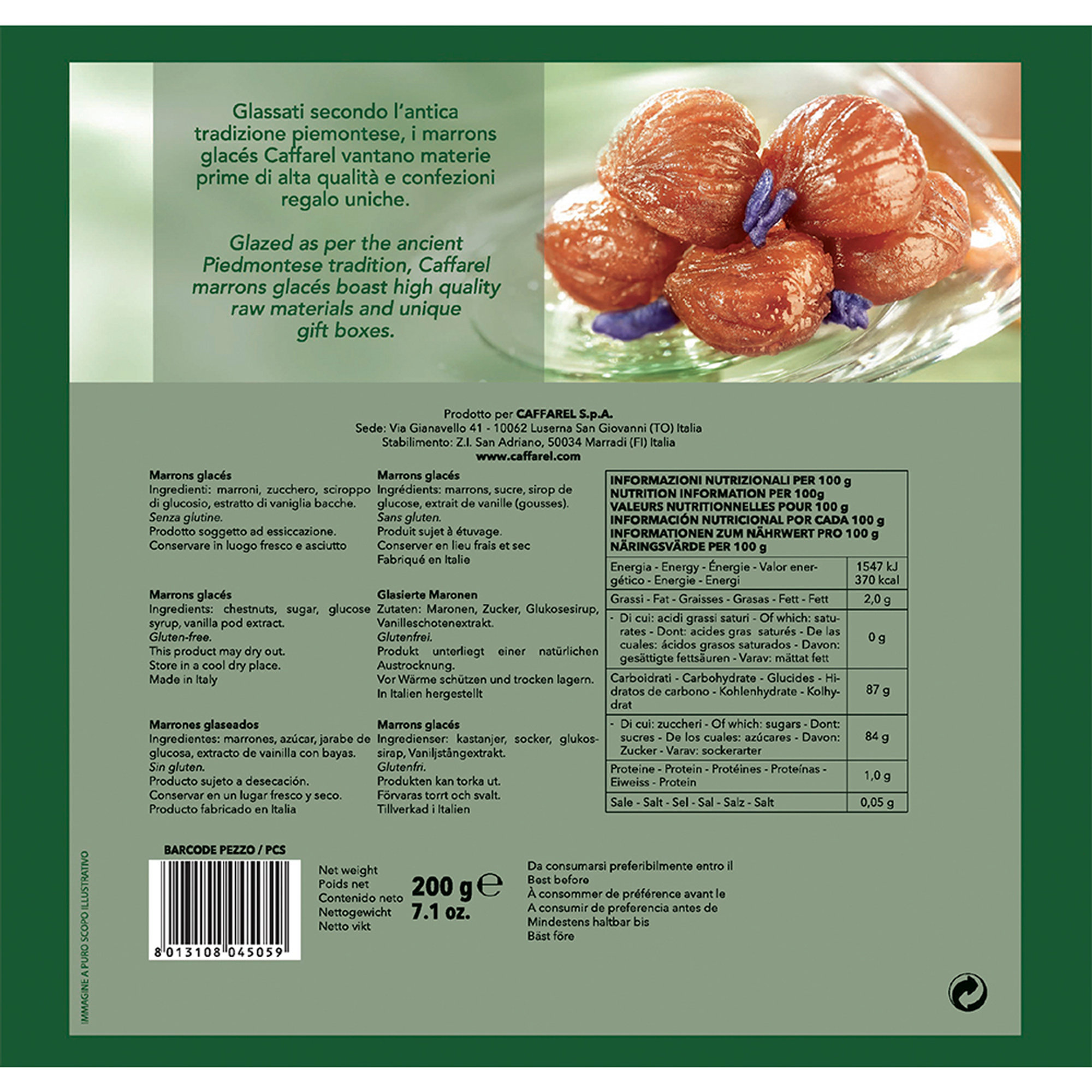 Confezione regalo - Marrons Glacés da 25 gr Caffarel vista2