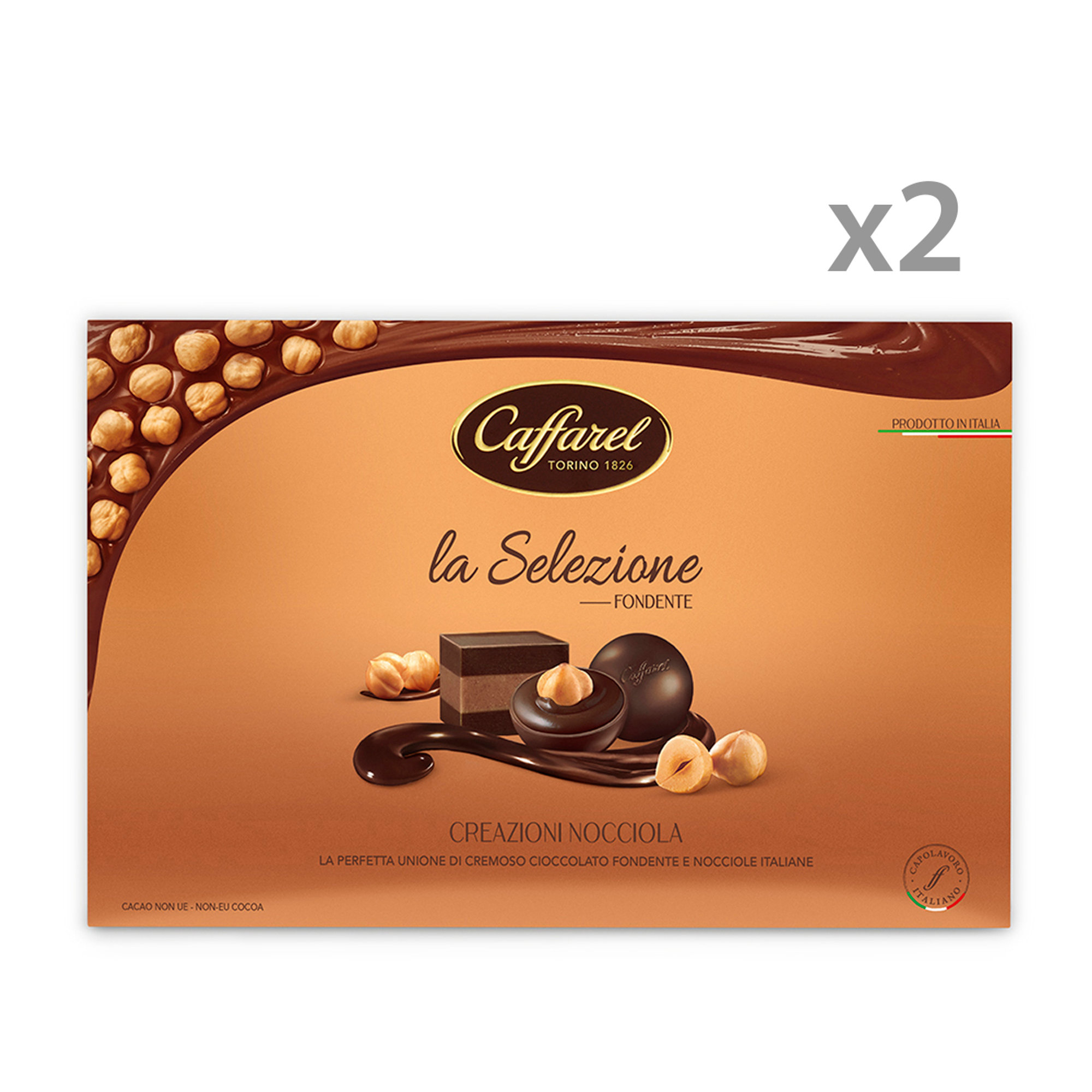 2 confezioni - "Creazione Nocciola" Selezione fondente 160 gr Caffarel vista0