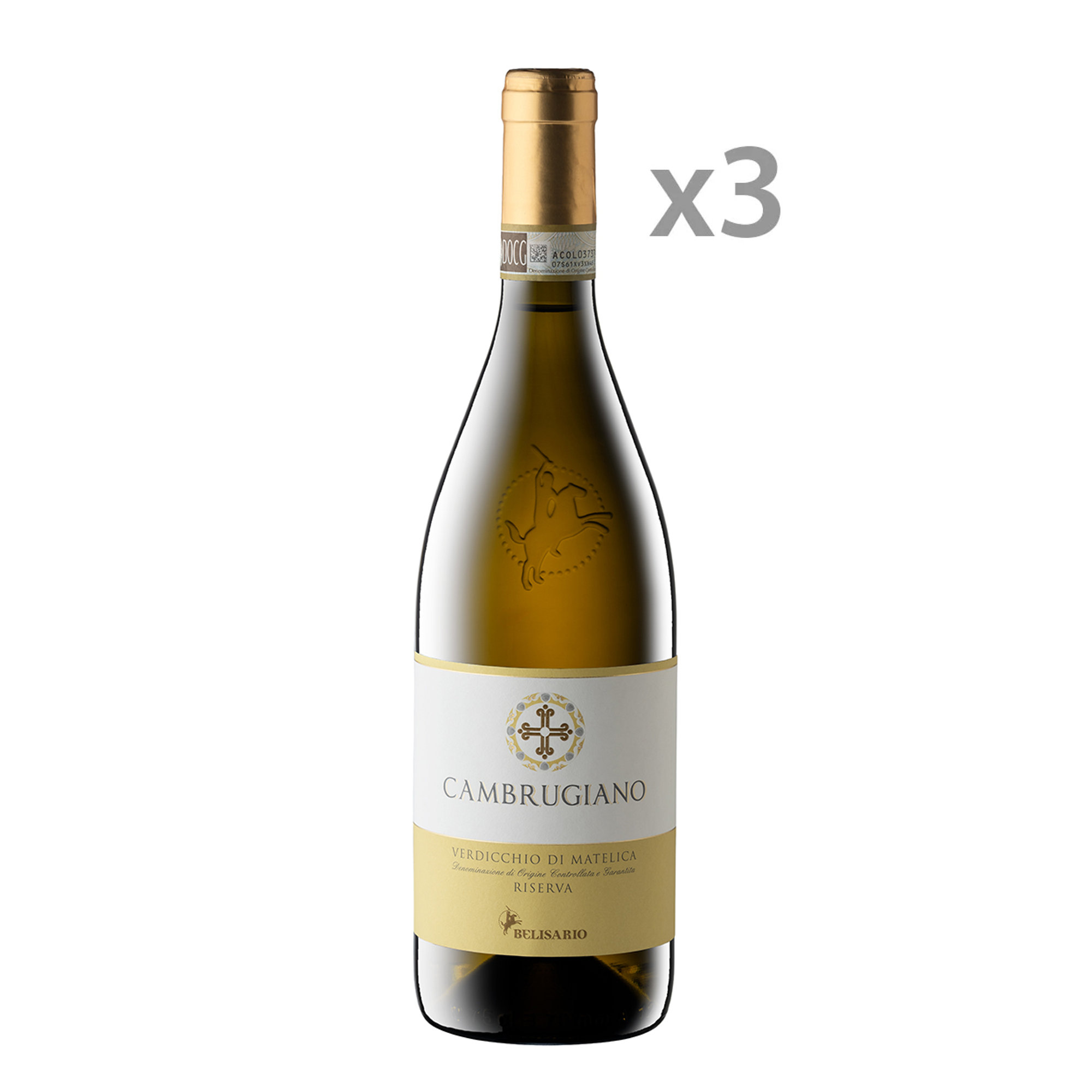 3 bottles - Cambrugiano Verdicchio di Matelica DOCG Riserva 2020 Cantine Belisario vista0