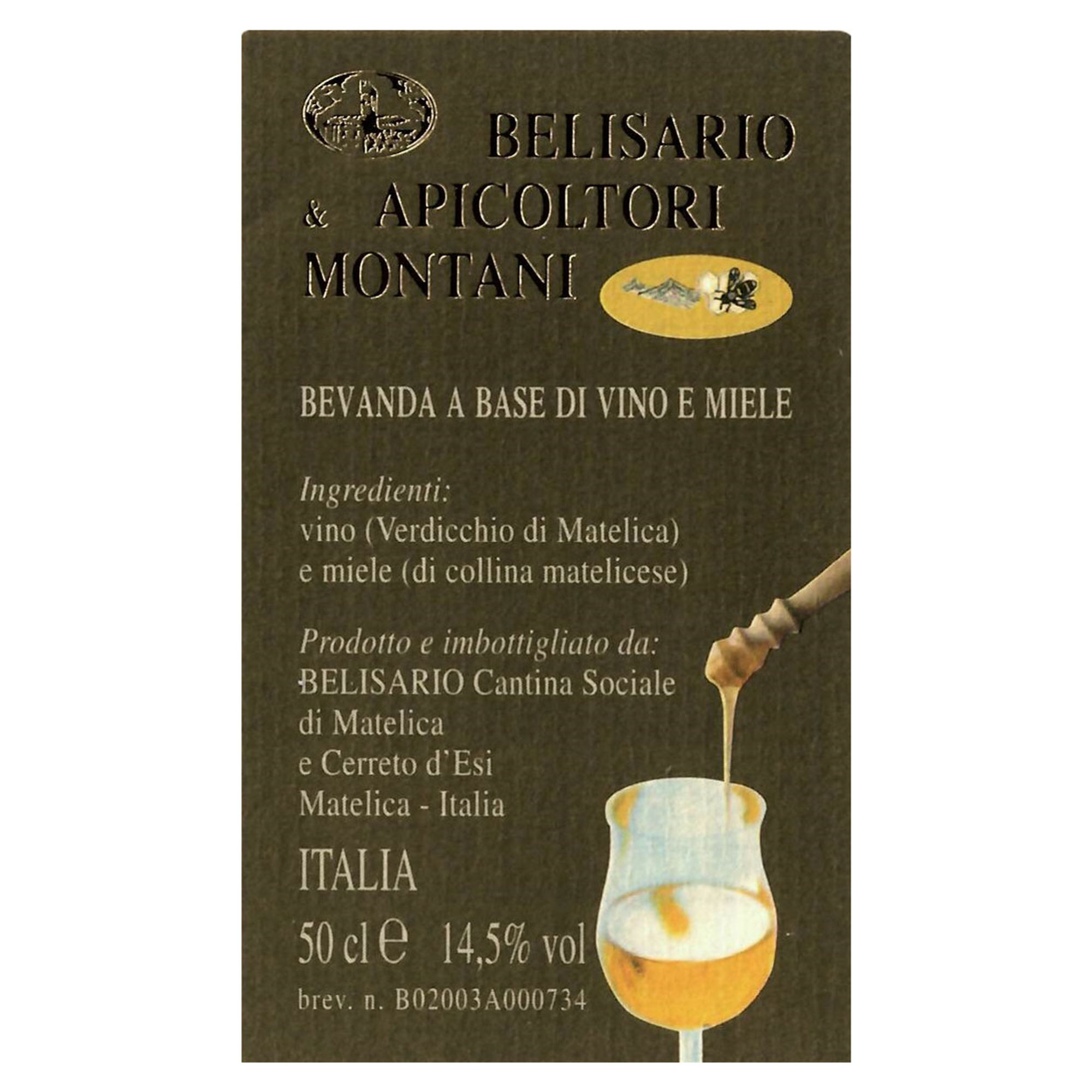 3 bouteilles mixtes : Carpe Diem Passito DOC 50 cl - Vin Mousseux Doux Y&amp;S 75 cl - Melitites à base de Vin et de Miel 50 cl Cantine Belisario Obsoleto vista6