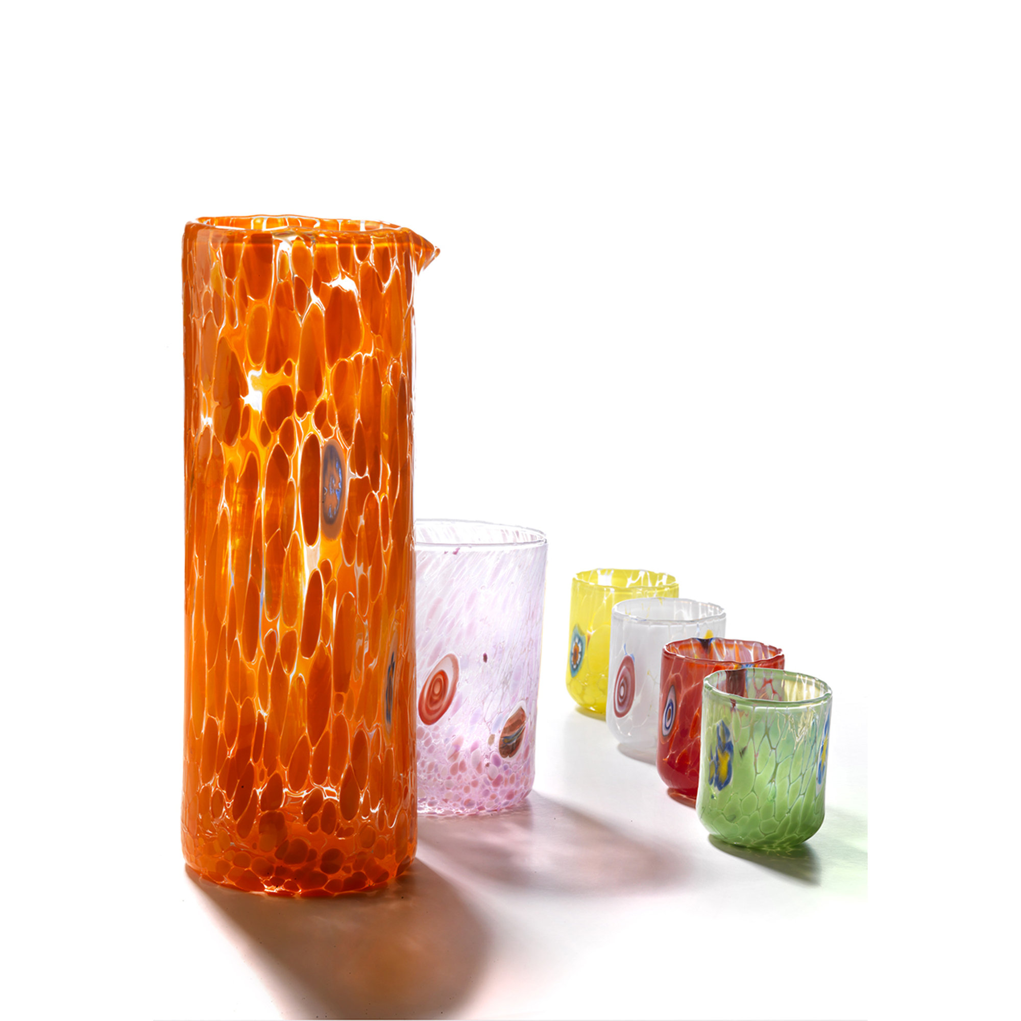 Murrine caraffina 0.6 lt, arancio Le Murrine vista1