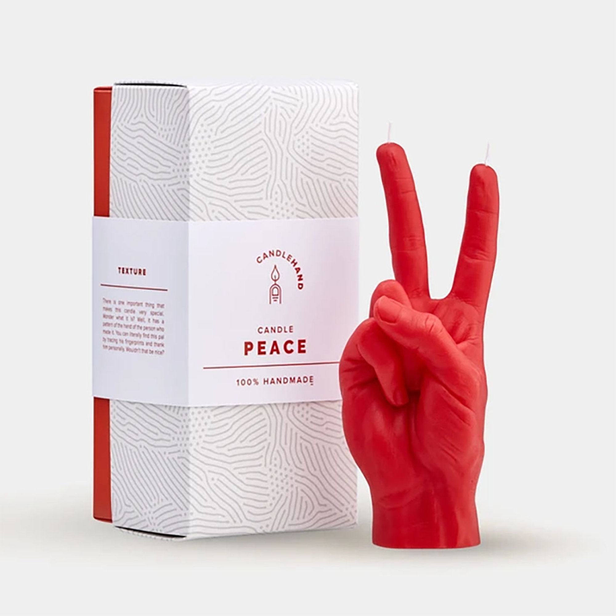 Candelabro «Peace», rosso CandleHand vista3