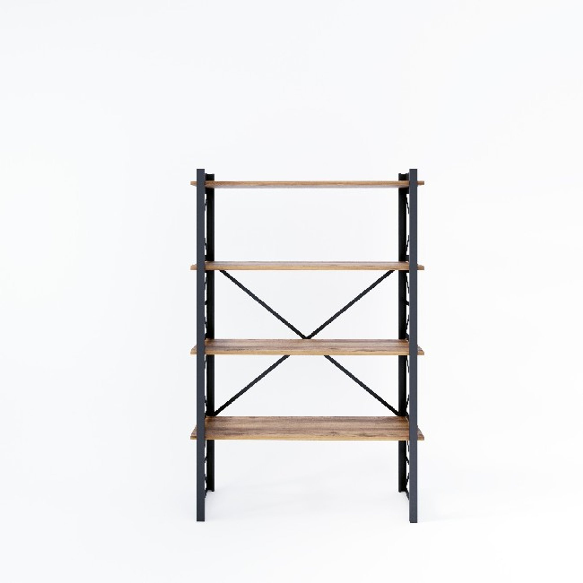 Star - Libreria - Nero, Legno - 90 x 35 x 150 cm Homemania vista2