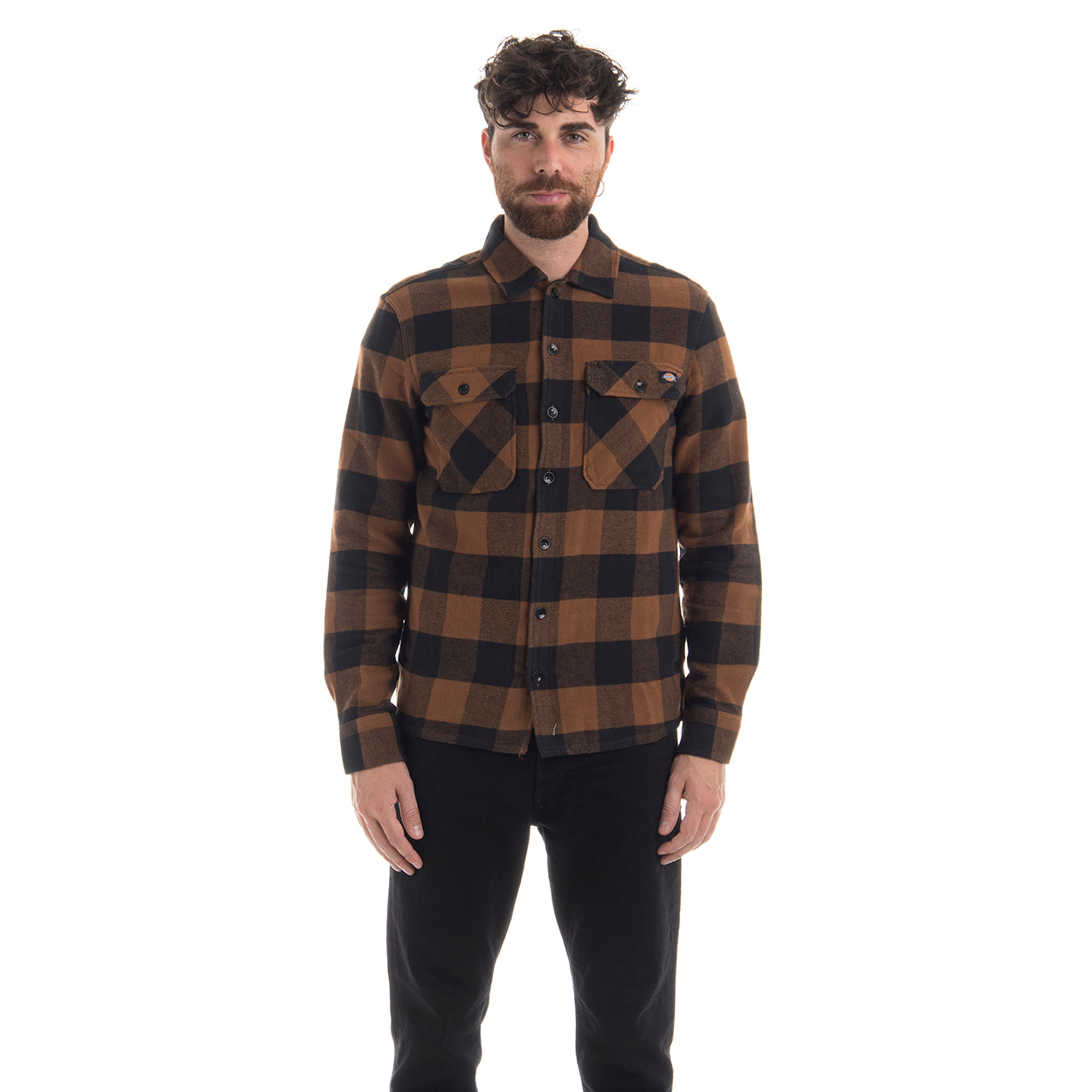 Camicia New Sacramento marrone e nero Dickies vista0