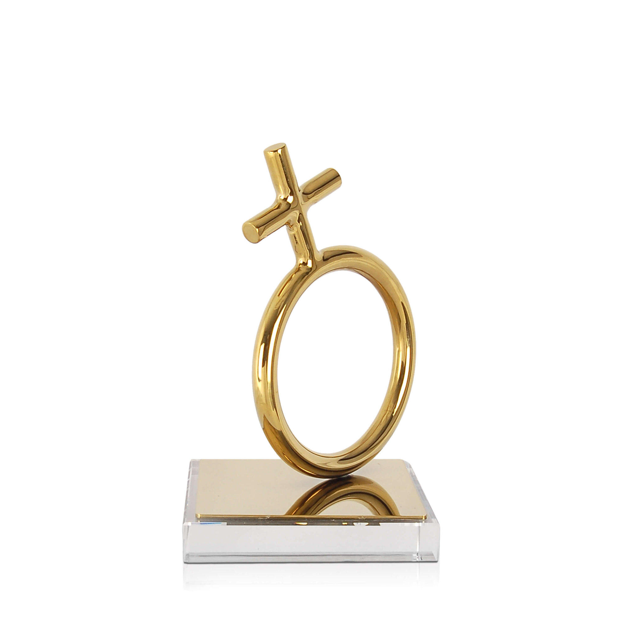 Adm - Objet décoratif - « Symbole féminin » - Doré ArteDalMondo vista1