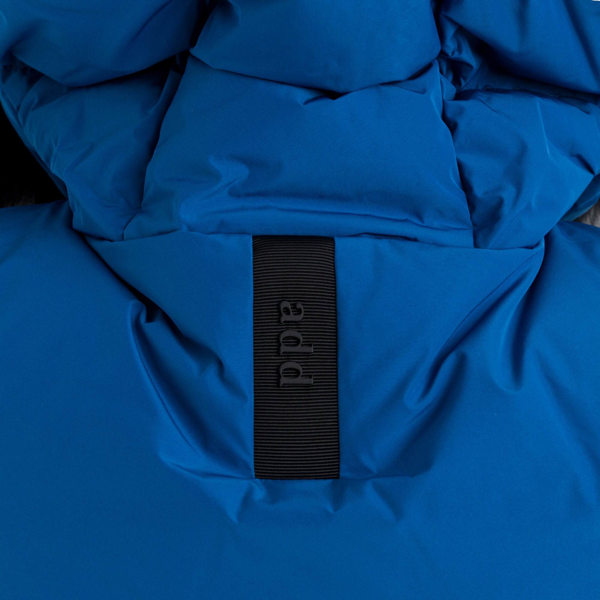 ADD Piumino con cappuccio bordato da pelliccia blu royal Add vista2