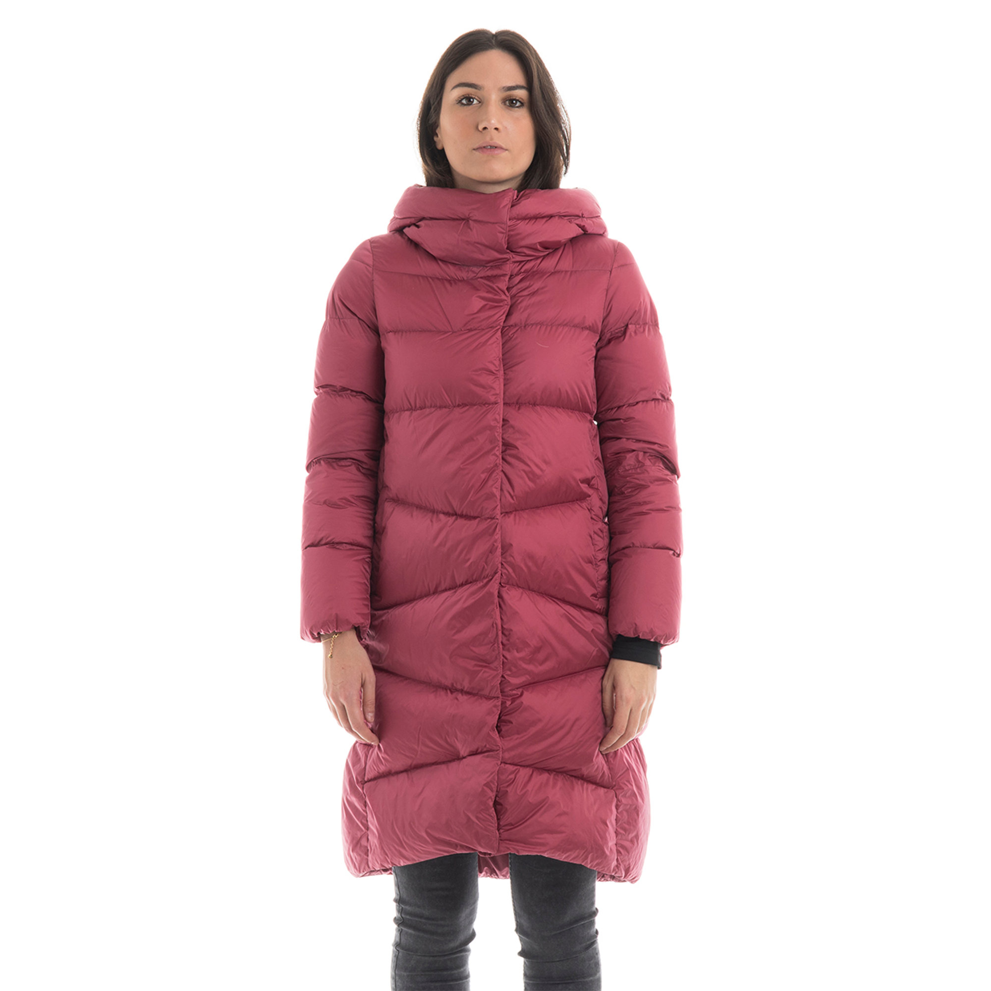 ADD Piumino con cappuccio lampone Add vista0