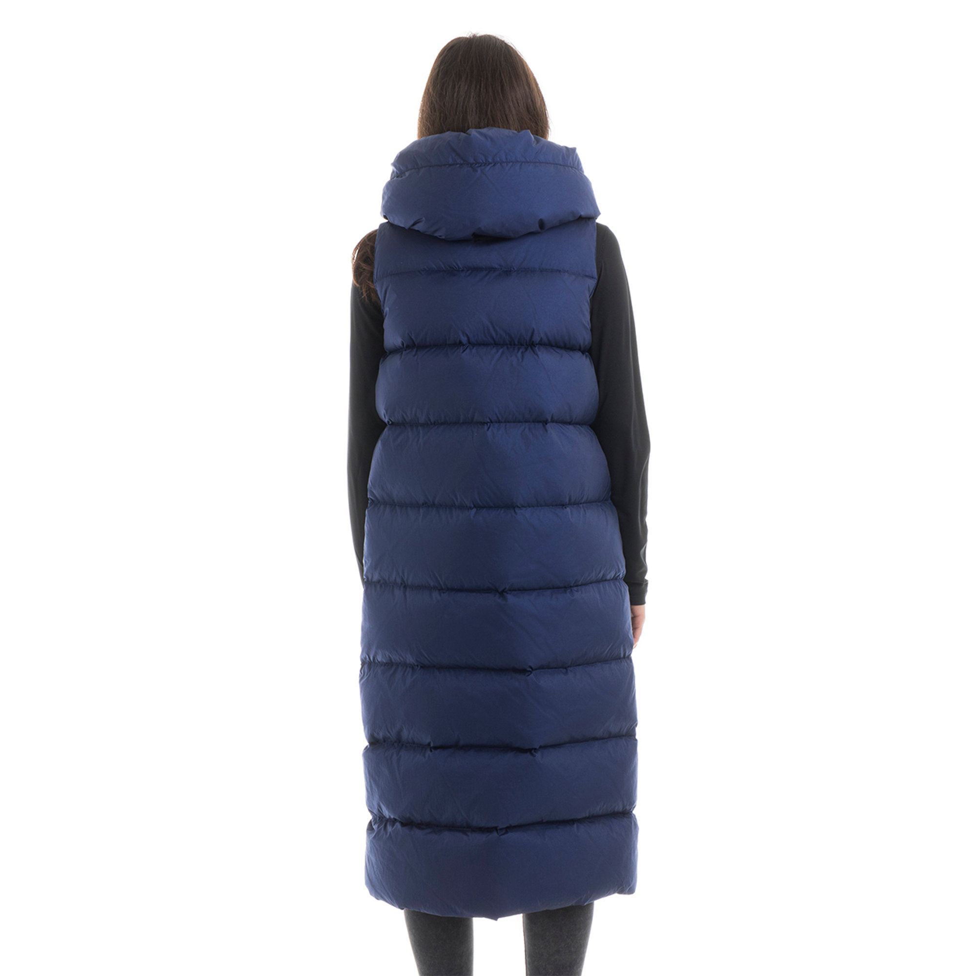 ADD Gilet lungo blu Add vista3