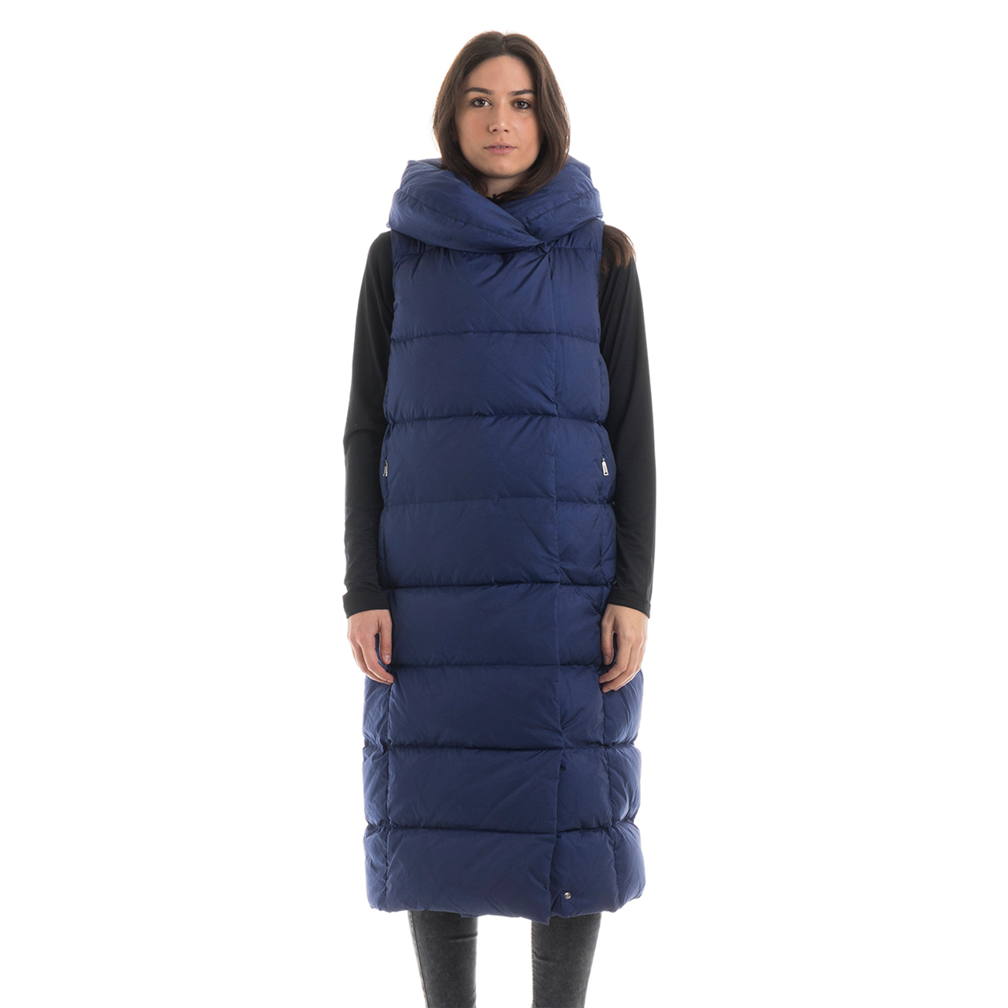 ADD Gilet lungo blu Add vista0
