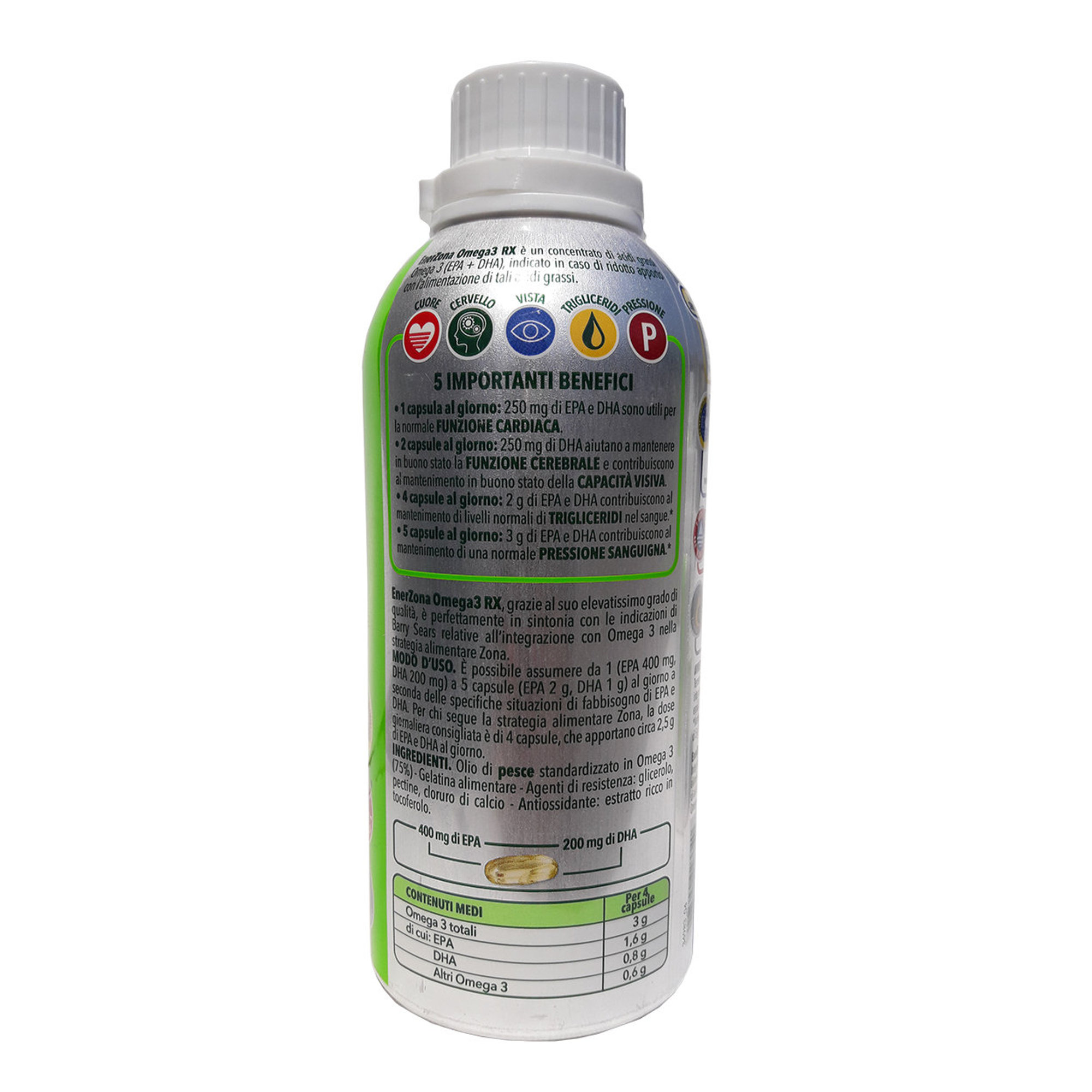 1 flacone da 120 capsule - Omega3 RX + 48 capsule IN OMAGGIO Enervit vista1