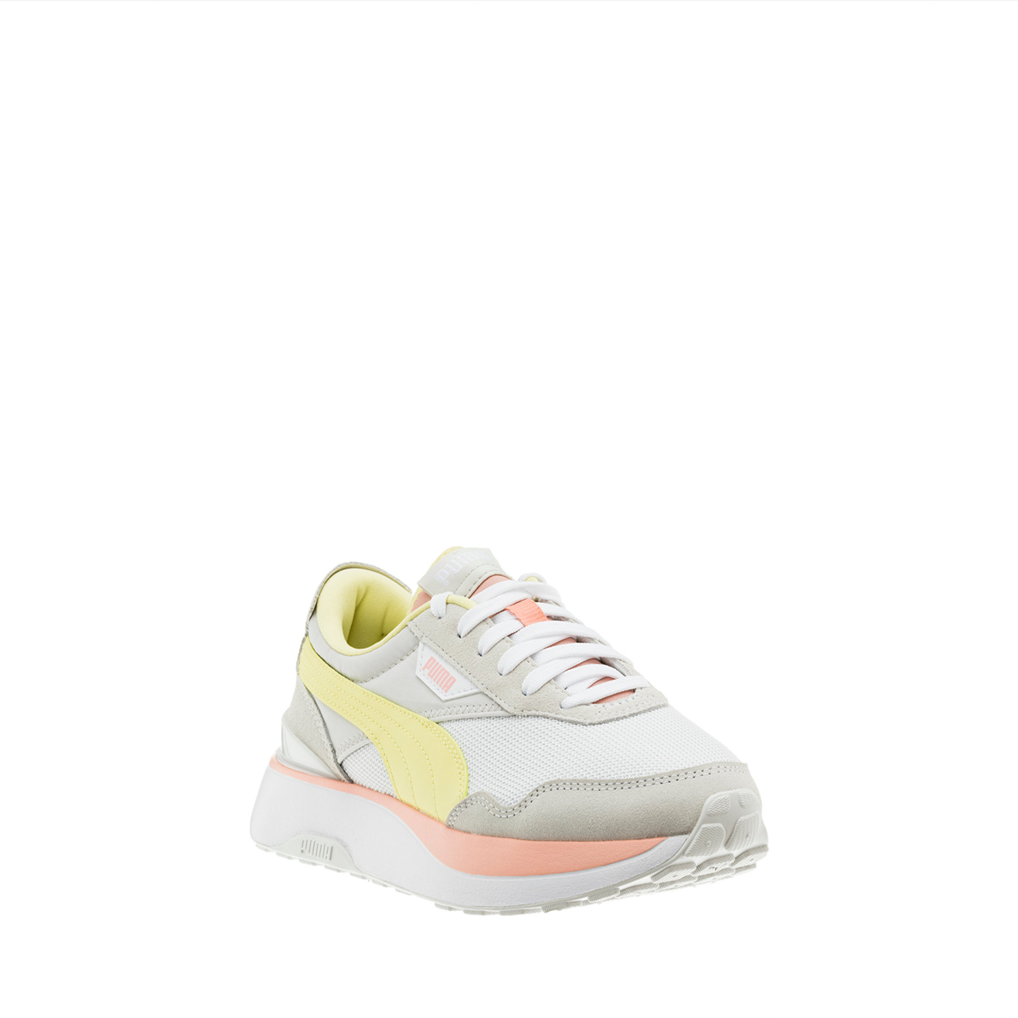 Puma Cruise rider Silk road bianco nude e giallo Puma vista2