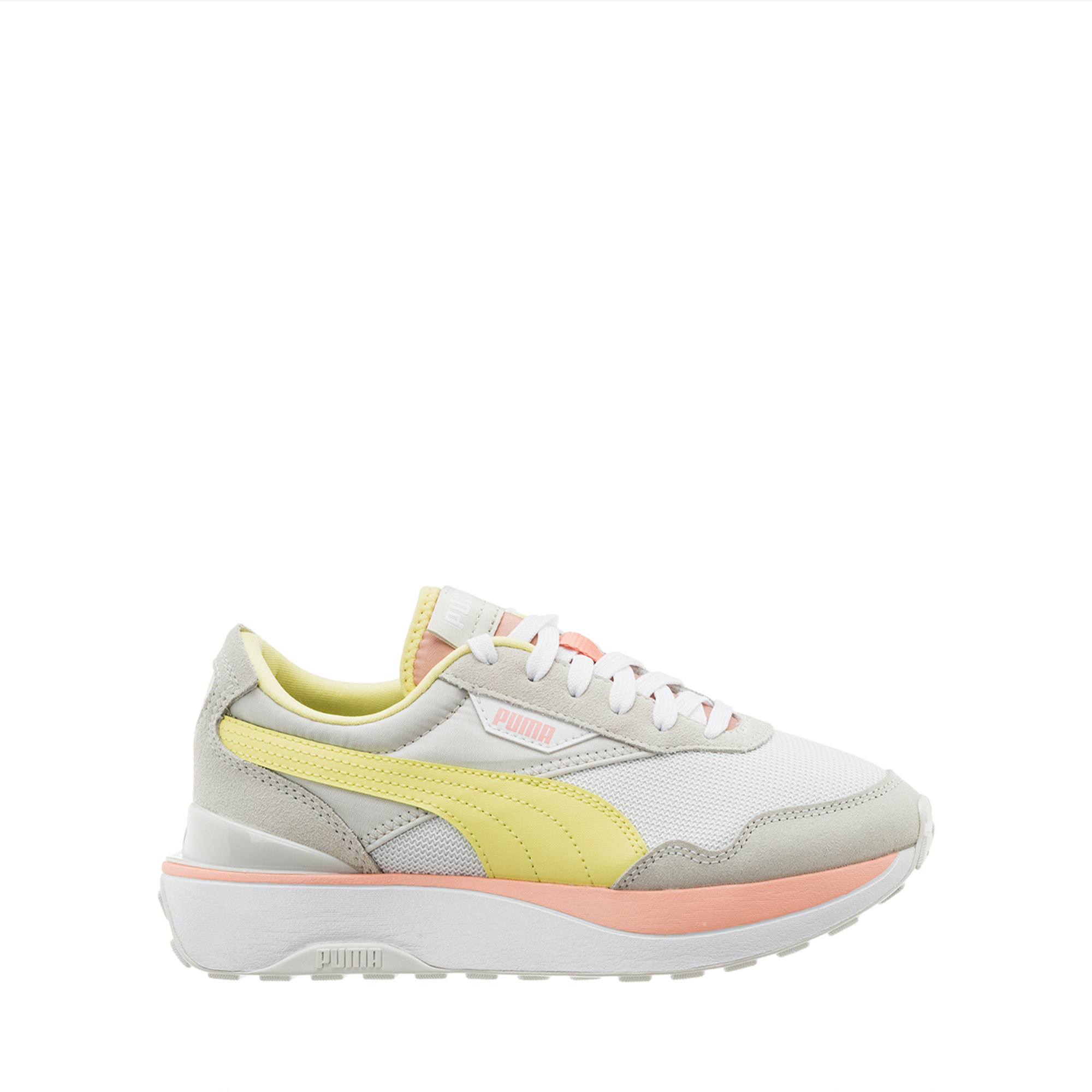 Puma Cruise rider Silk road bianco nude e giallo Puma vista0