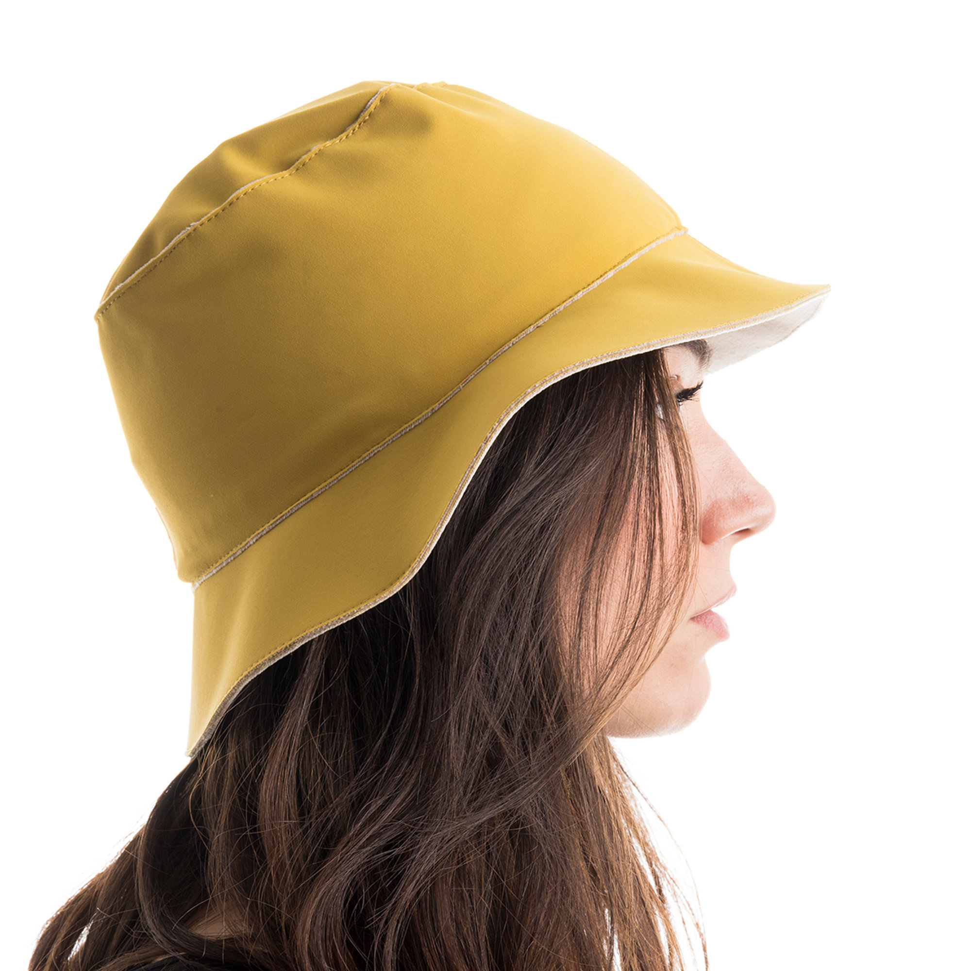 RRD Cappello a cloche senape e sabbia RRD  vista1
