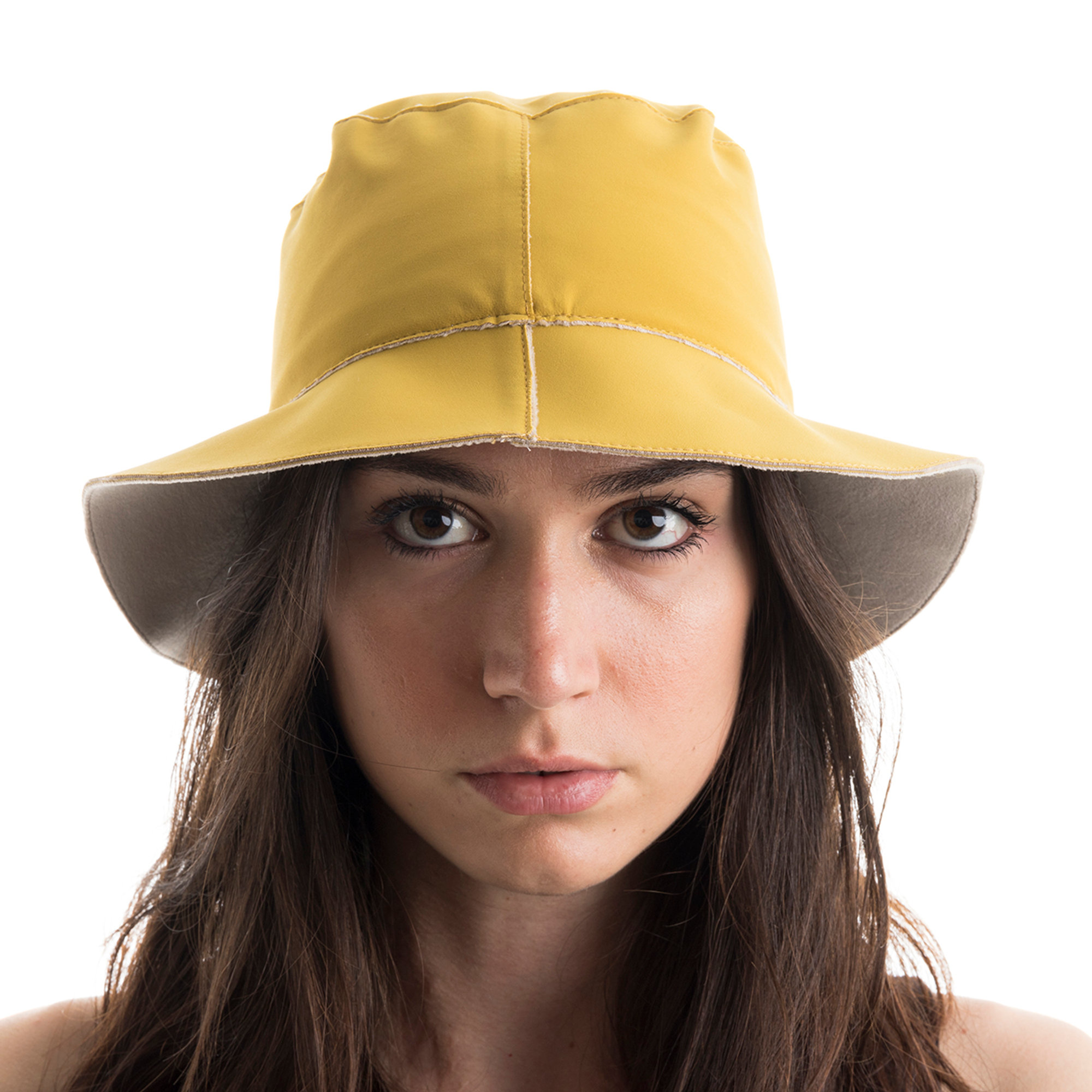 RRD Cappello a cloche senape e sabbia RRD  vista0