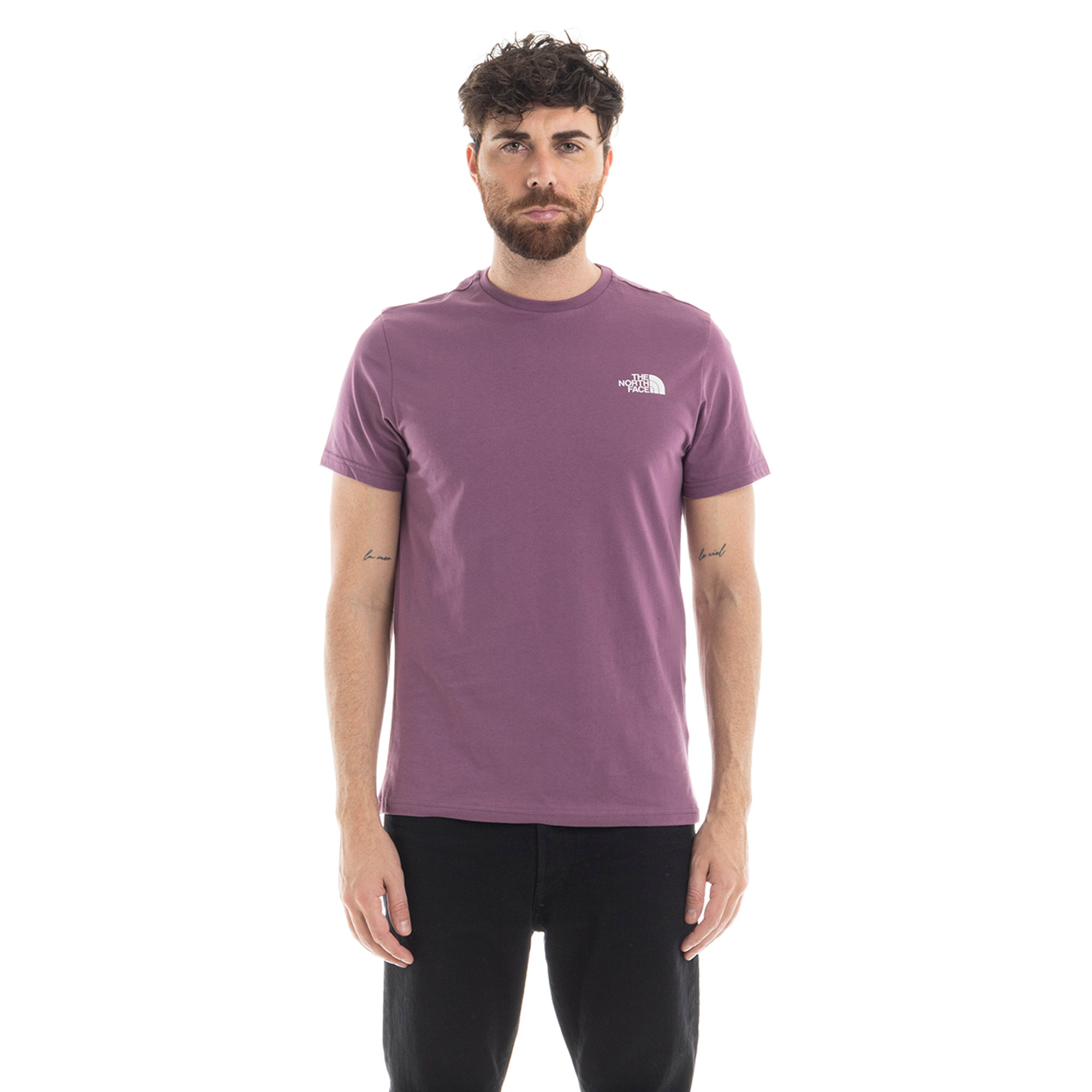 The North Face T-shirt a girocollo malva The North Face vista0
