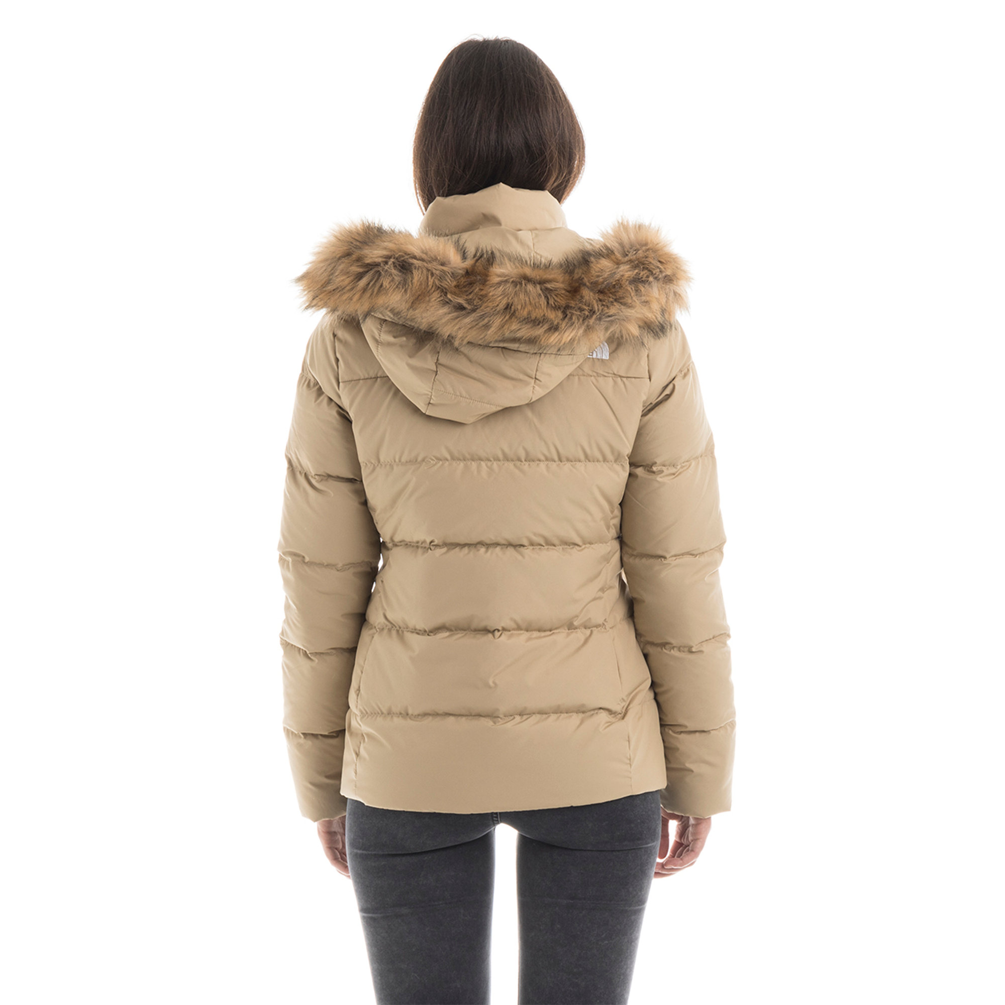 The North Face Piumino Gotham con cappuccio beige The North Face vista1