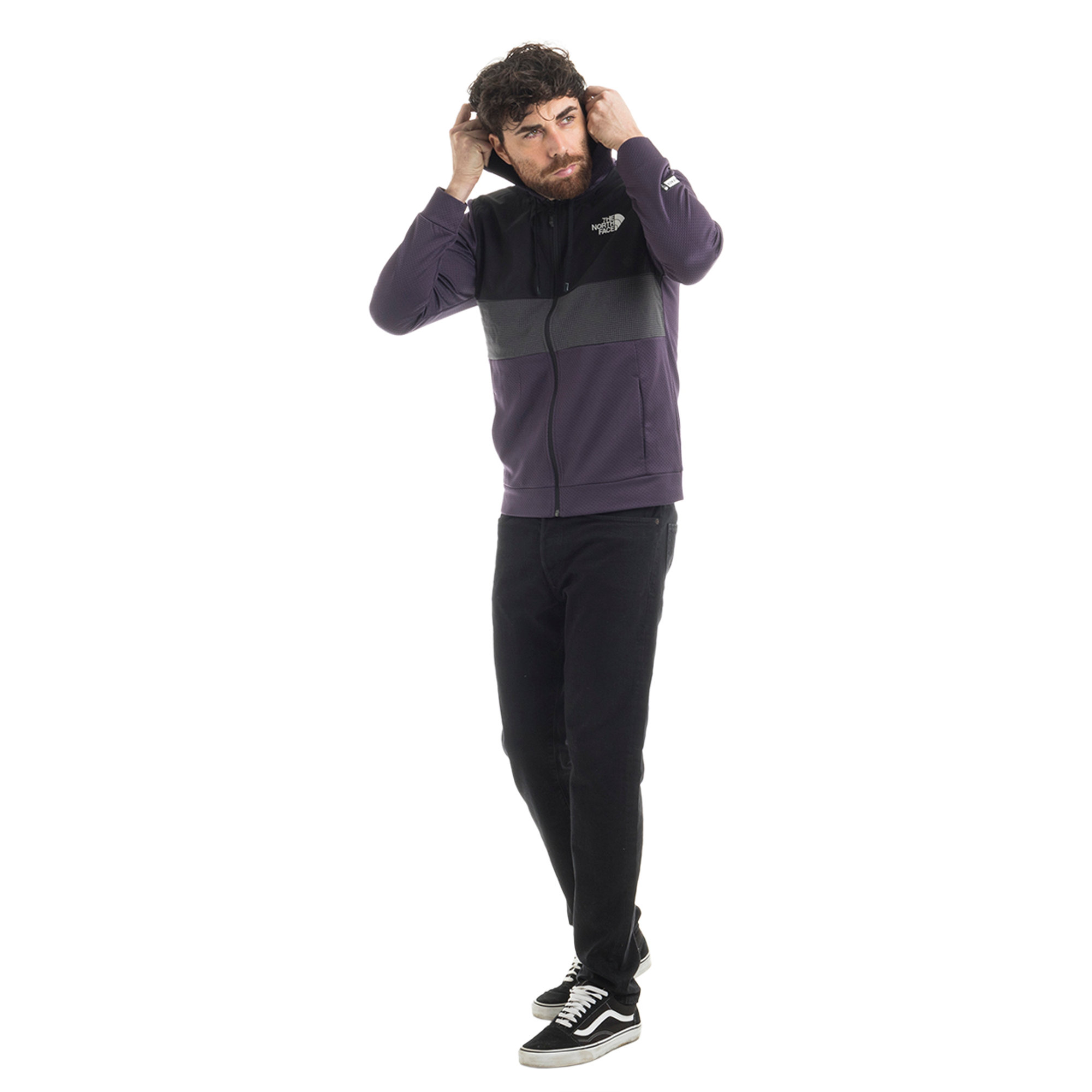 The North Face Maglia con cappuccio a blocchi di colore The North Face vista2