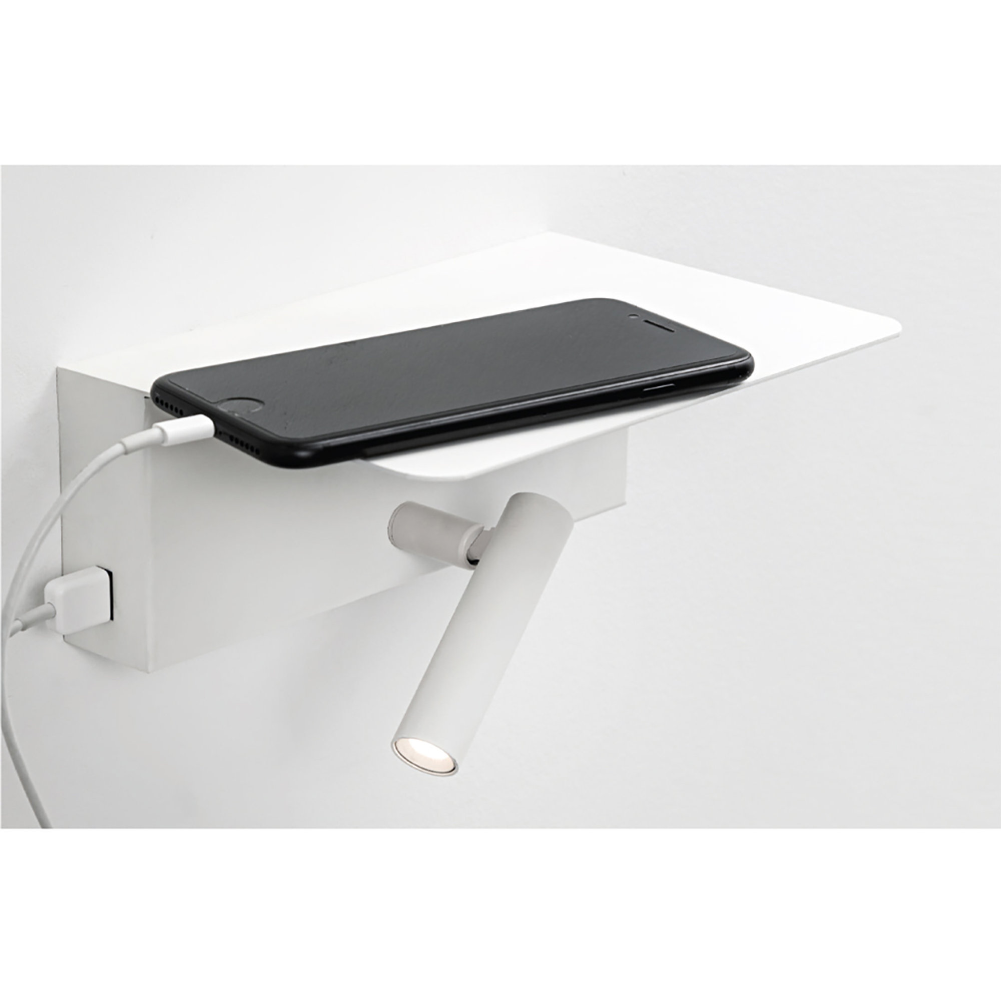 Lampada parete LED USB 3K 3W FRINGE, nero Rossini illuminazione 23 vista1