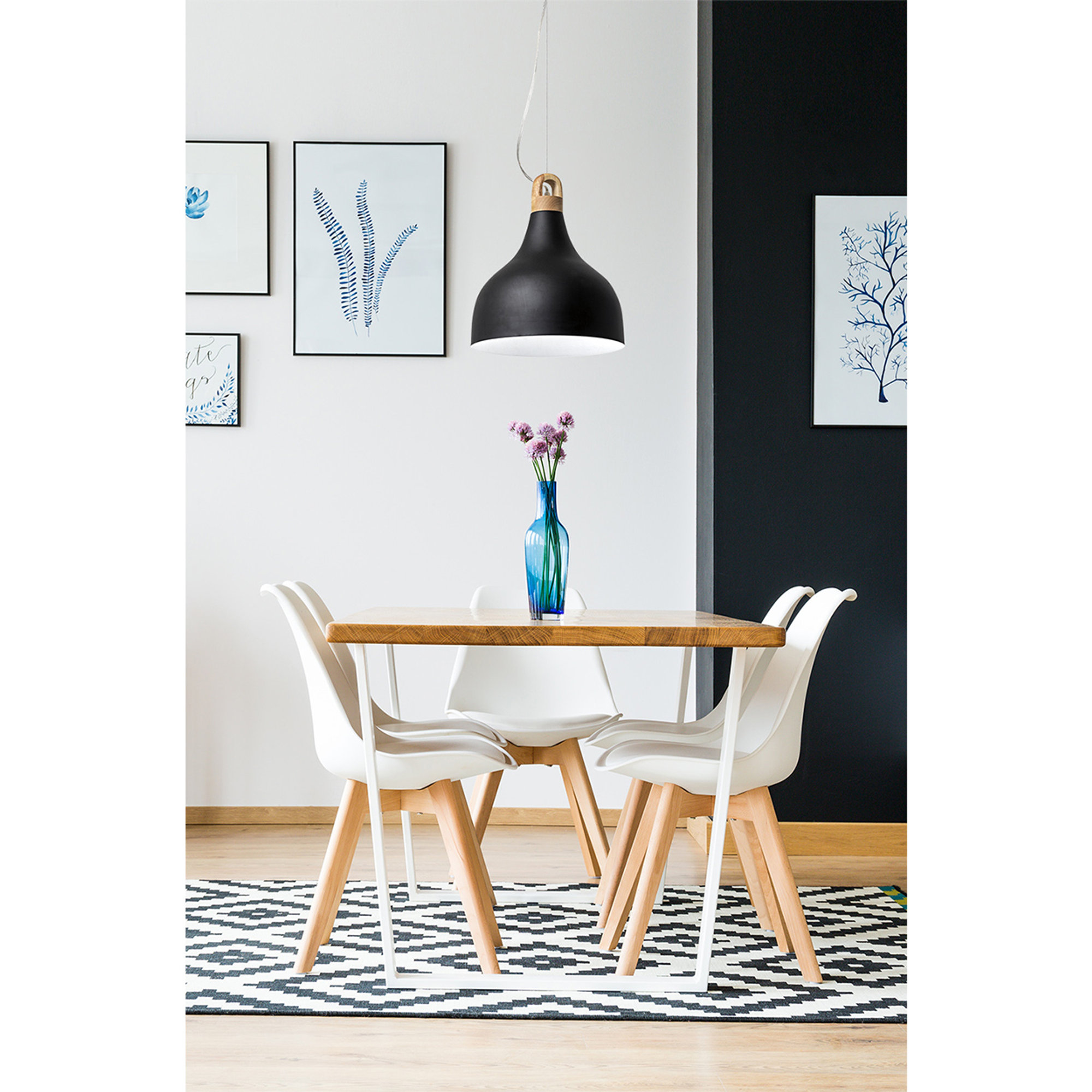 Lampada a sospensione E27 big 1x40W BELL, nero Rossini illuminazione 23 vista2