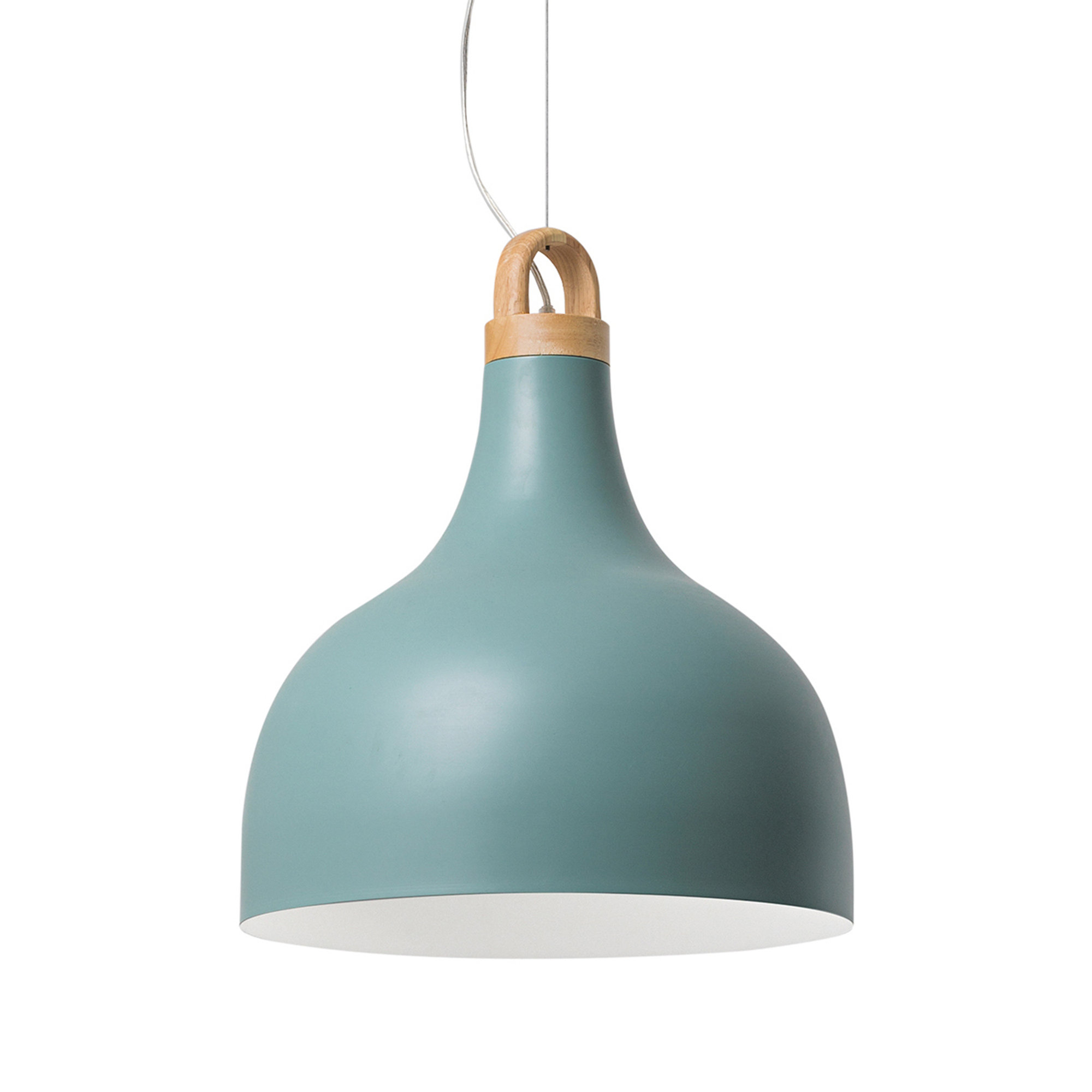 Lampada a sospensione E27 big 1x40W BELL, verde Rossini illuminazione 23 vista0