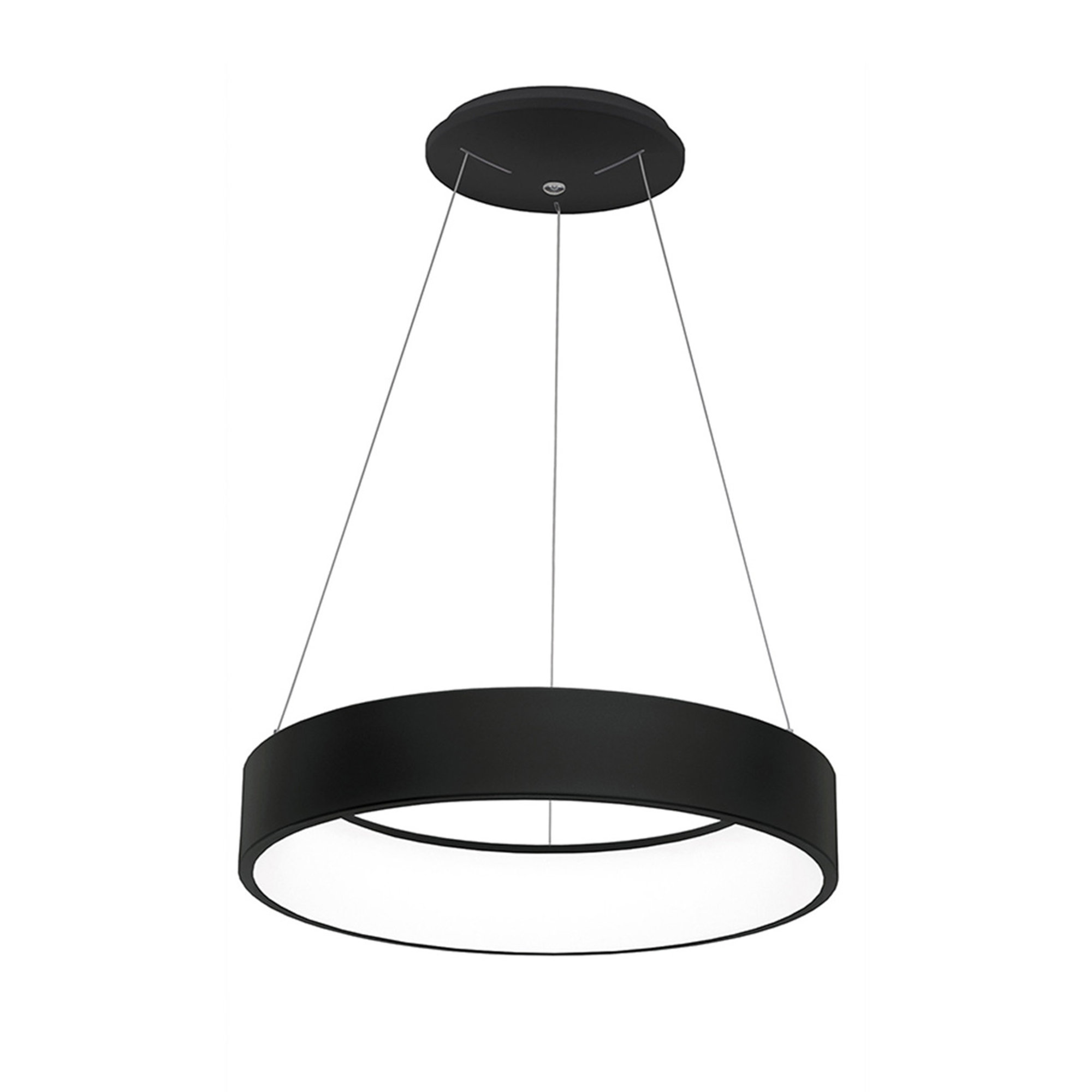 Lampada a sospensione LED 3K 60W tondo CHOPIN, nero Rossini illuminazione 23 vista0
