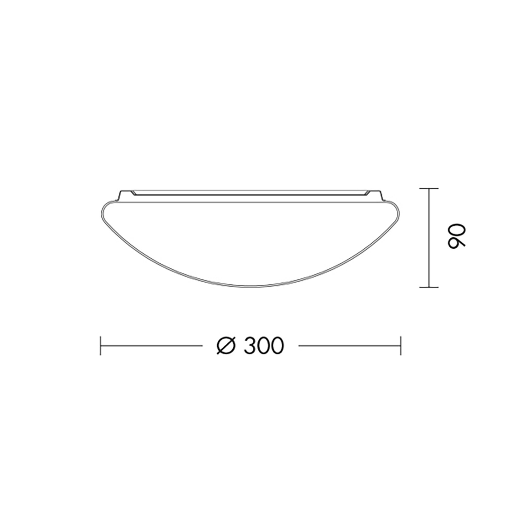 Plafoniera LED 18W 3k ip44 sensore POM, bianco Rossini illuminazione 23 vista2