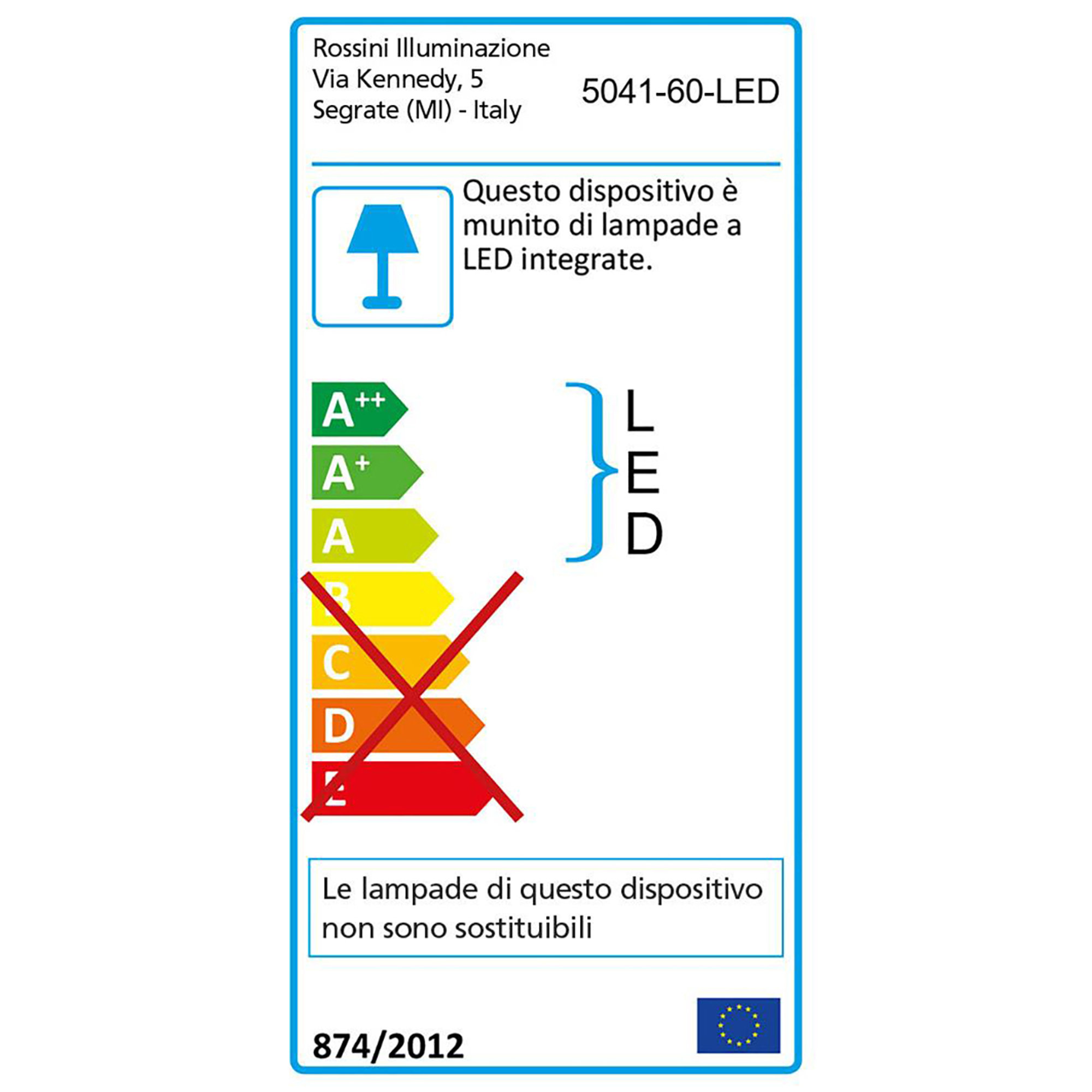 Specchio 60x60 a LED 16W ALTEA, grigio Rossini illuminazione 23 vista3