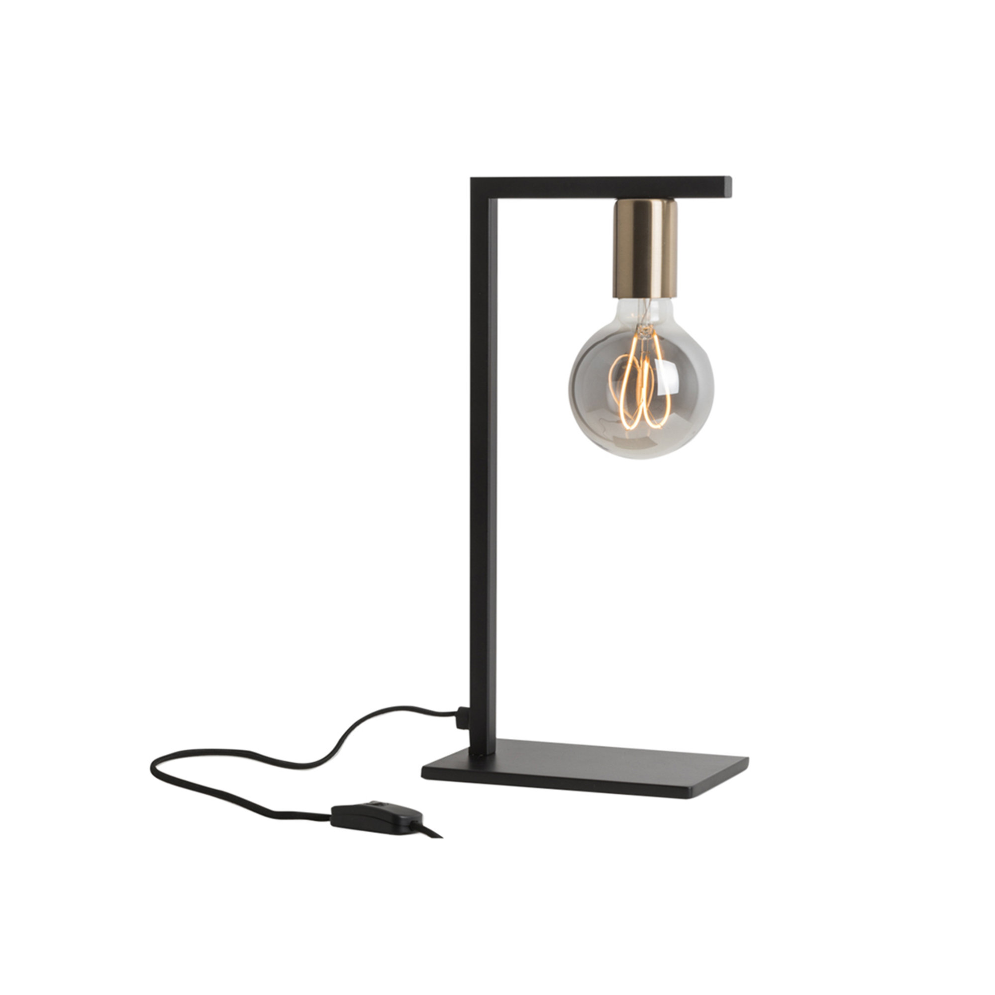 Lampada da tavolo 1xE27 42W TWIN, nero/ottone Rossini illuminazione 23 vista0