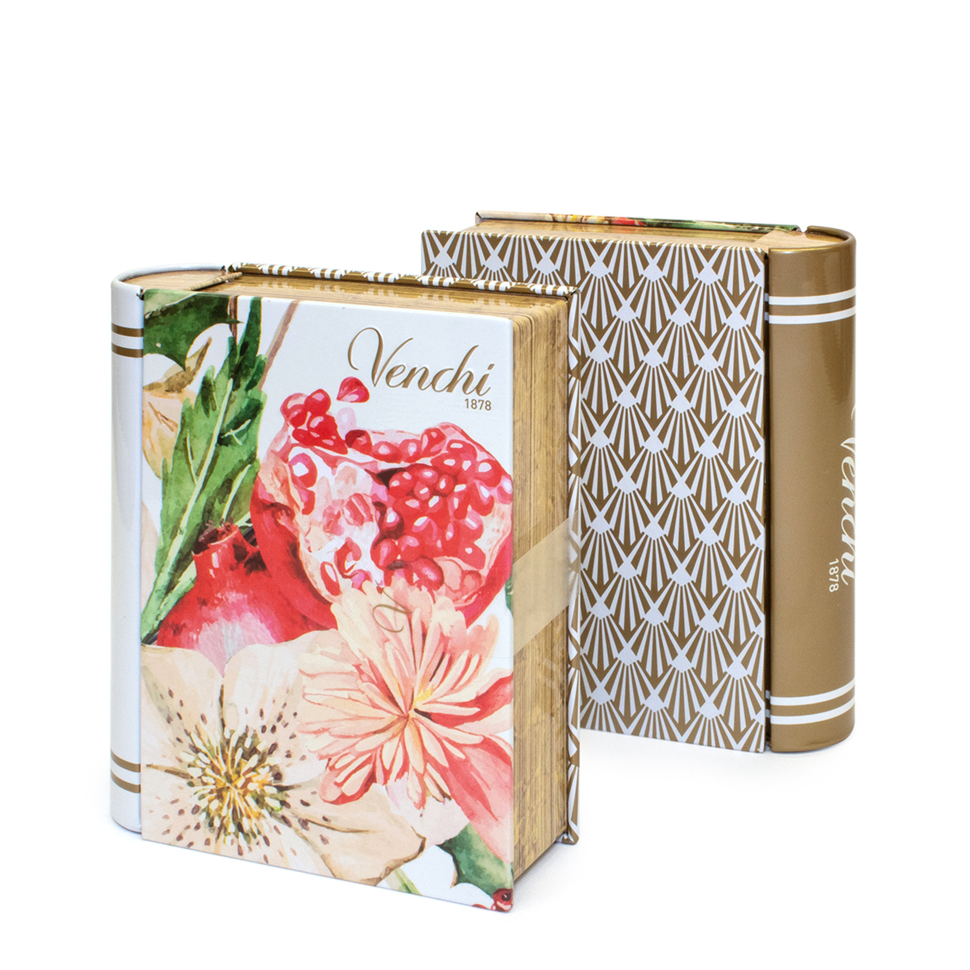 Mini libro Natale con Chocoviar 110 gr - Lattina "Babbo Natale" con Comete assortite da 60 gr Venchi vista1