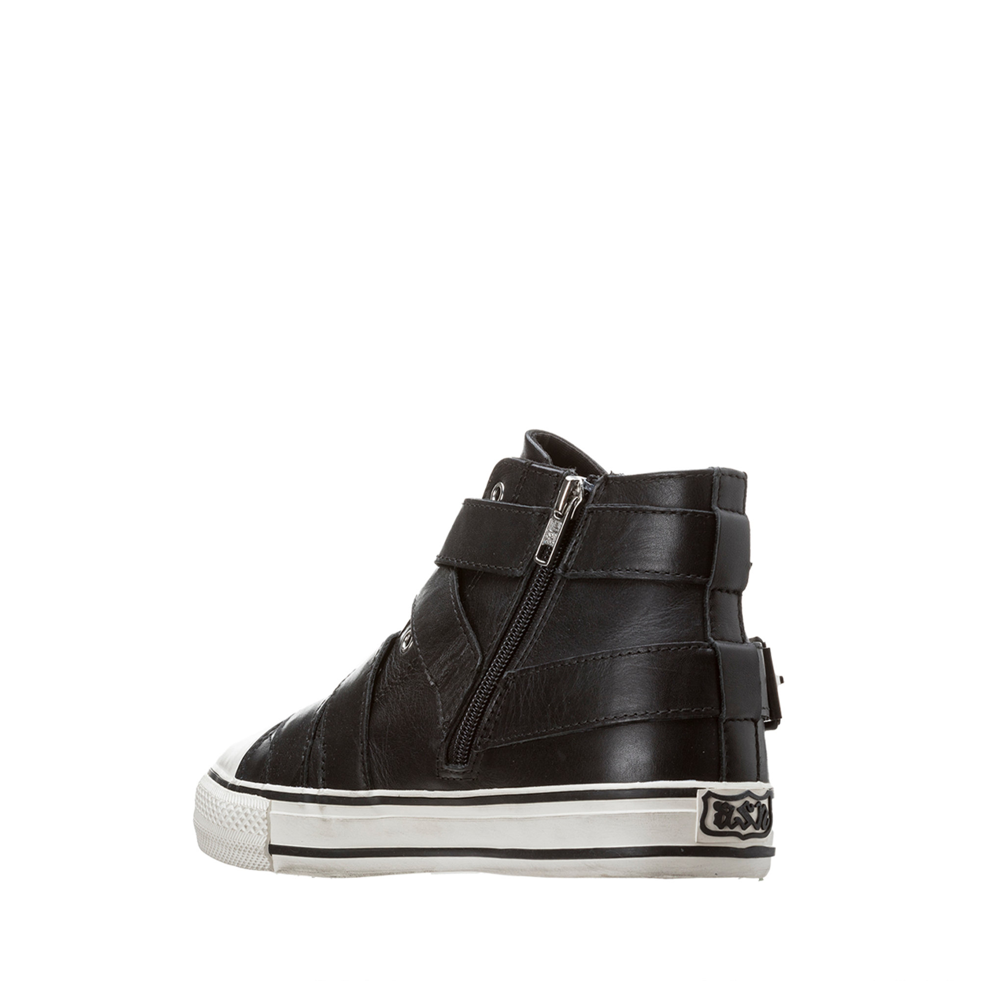 Sneakers alte con fibbie nere Ash vista2