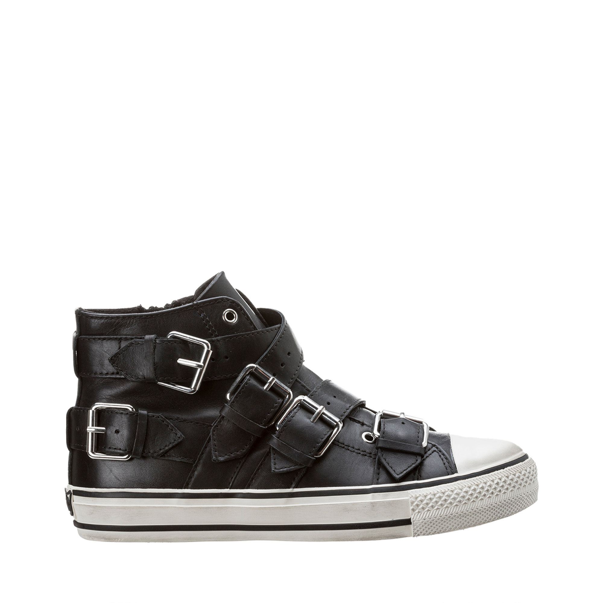 Sneakers alte con fibbie nere Ash vista0