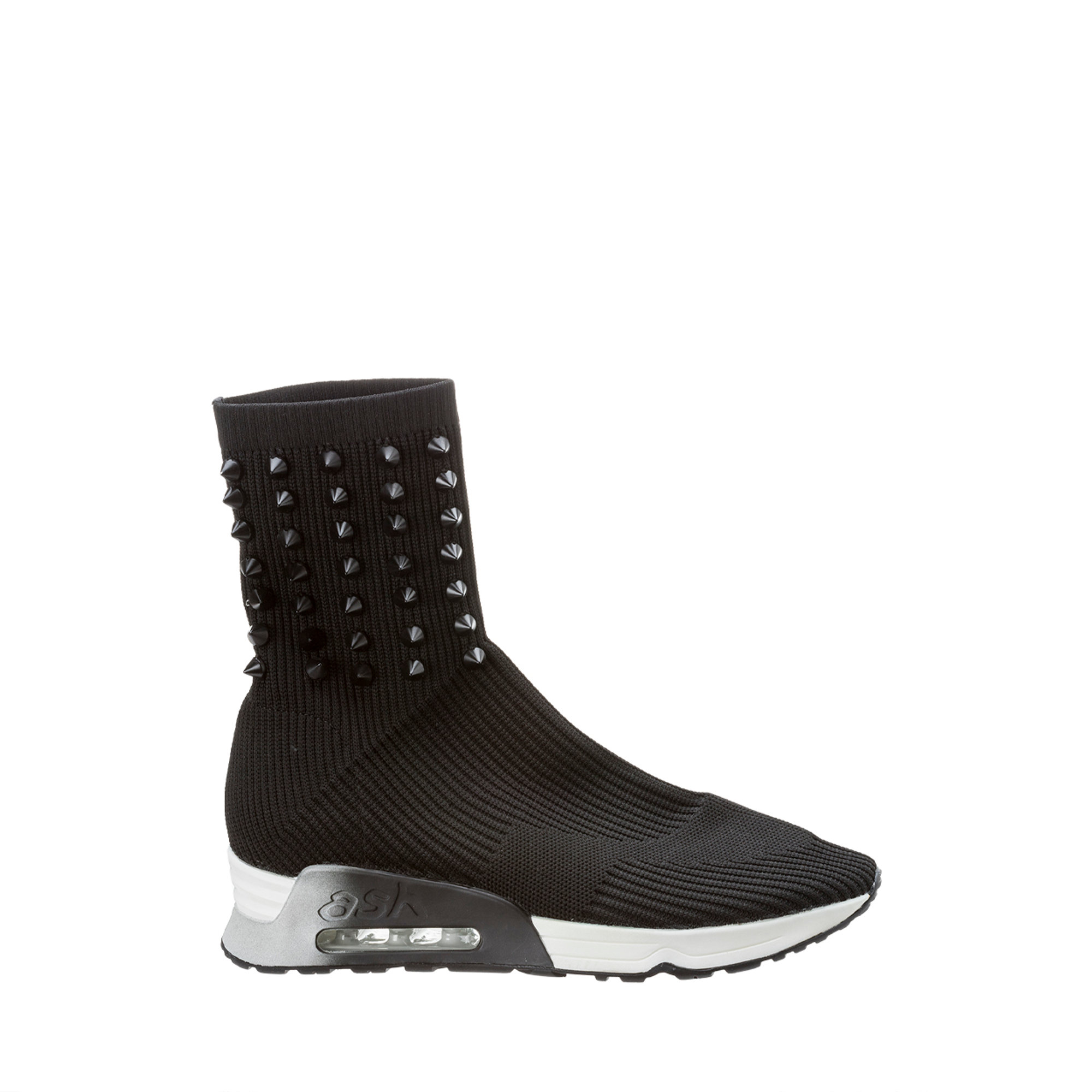 Sneakers socks con borchie nere Ash vista0