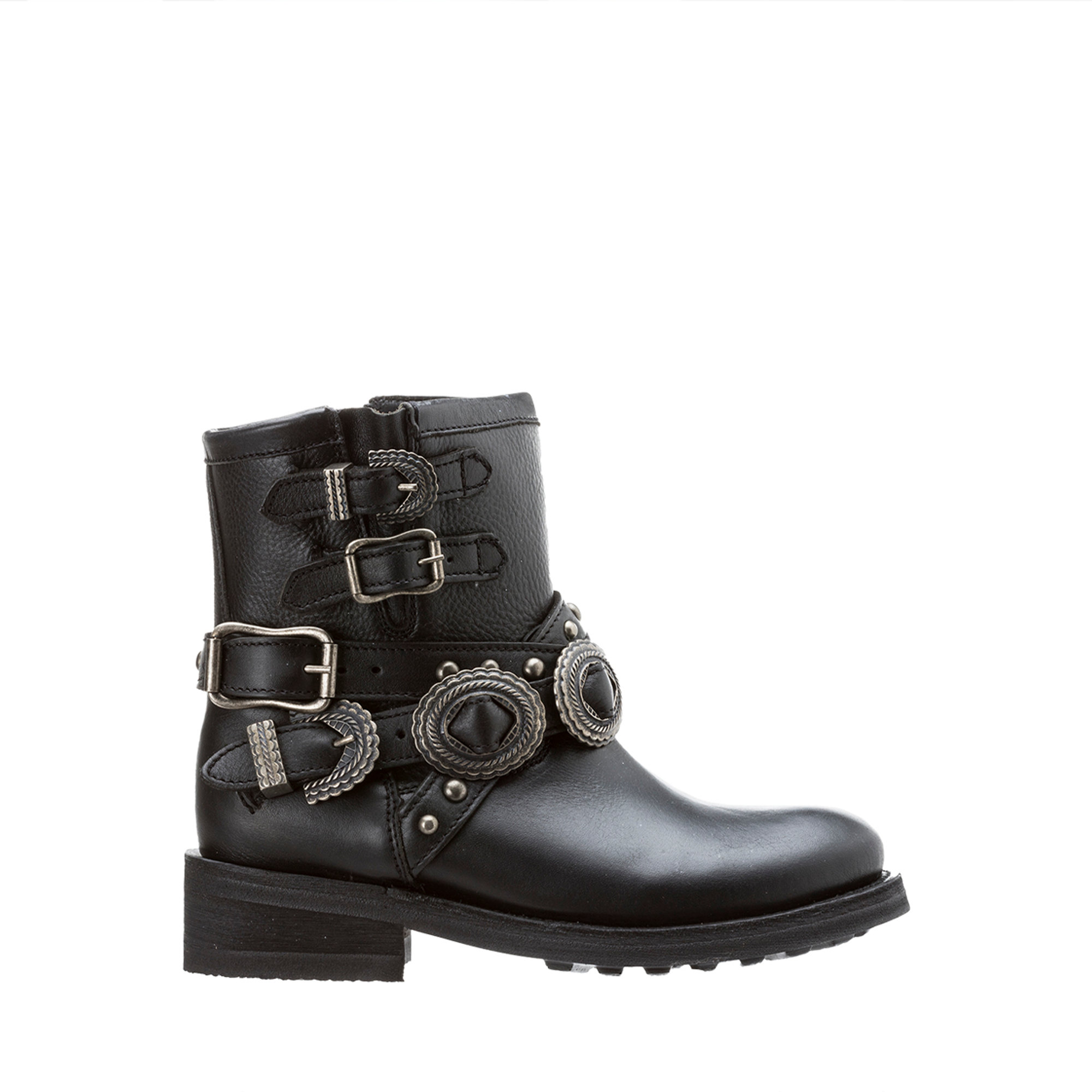 Biker con fibbie neri Ash vista0