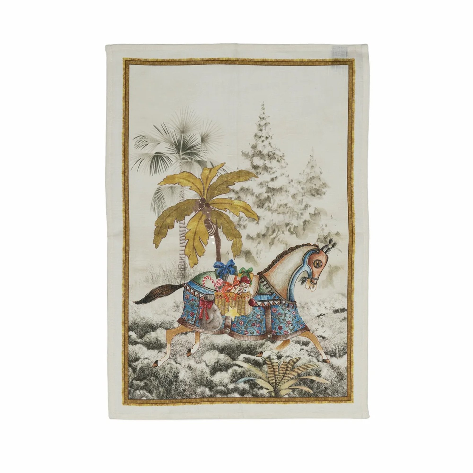 Strofinaccio Exotic Christ Cavallo 50X70 Tessitura Toscana Telerie vista0