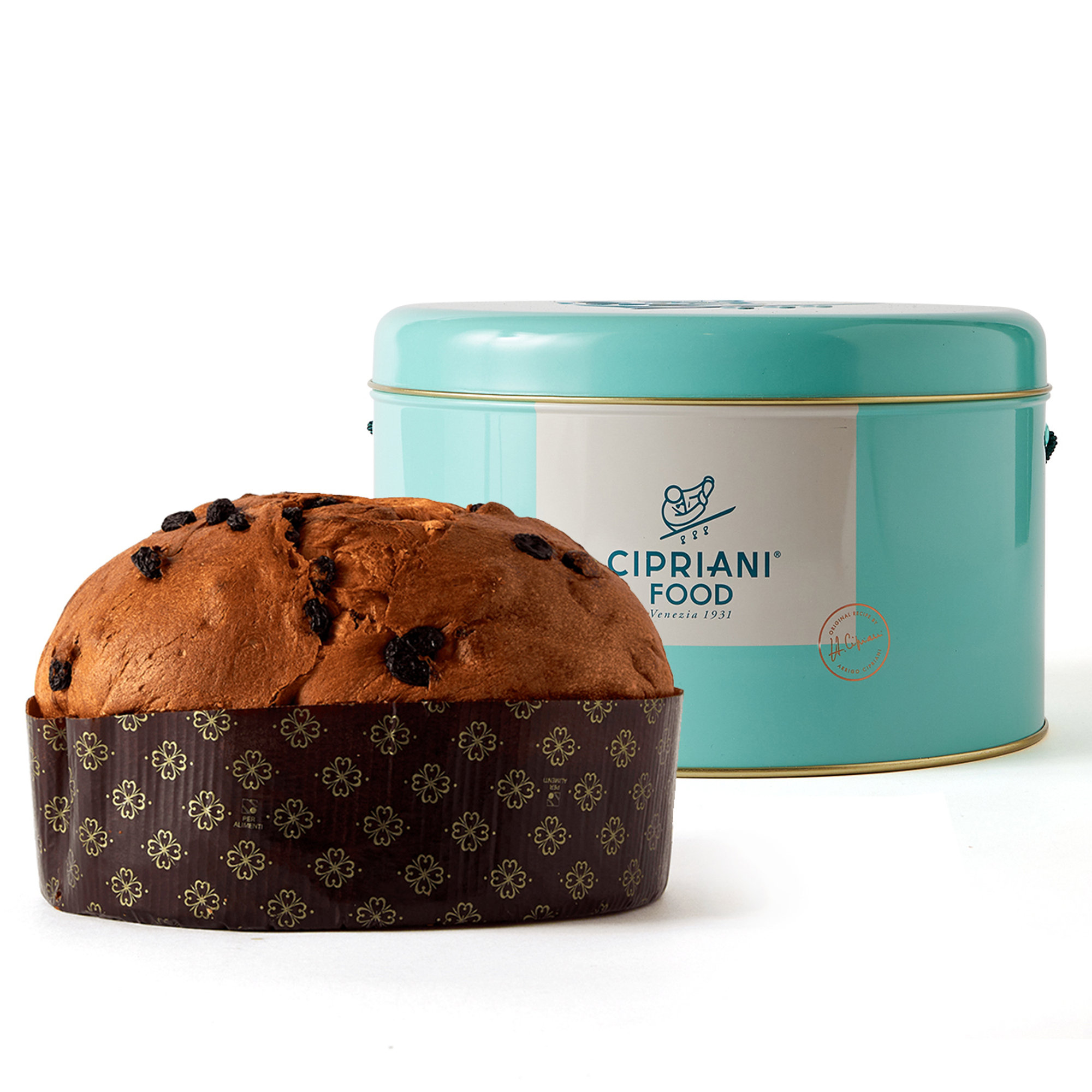 1 confezione - Panettone in latta 1 kg Cipriani-22 vista0