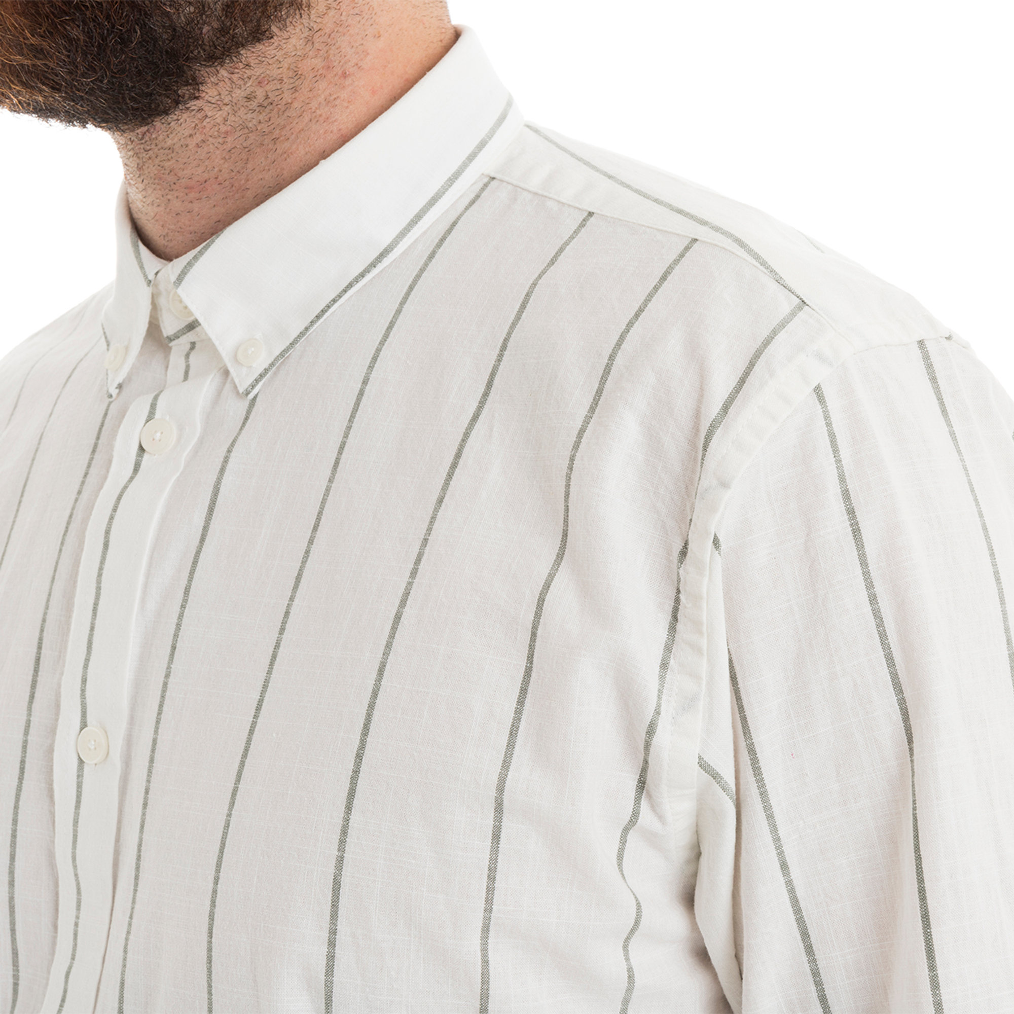 Camicia button down a righe Minimum vista1