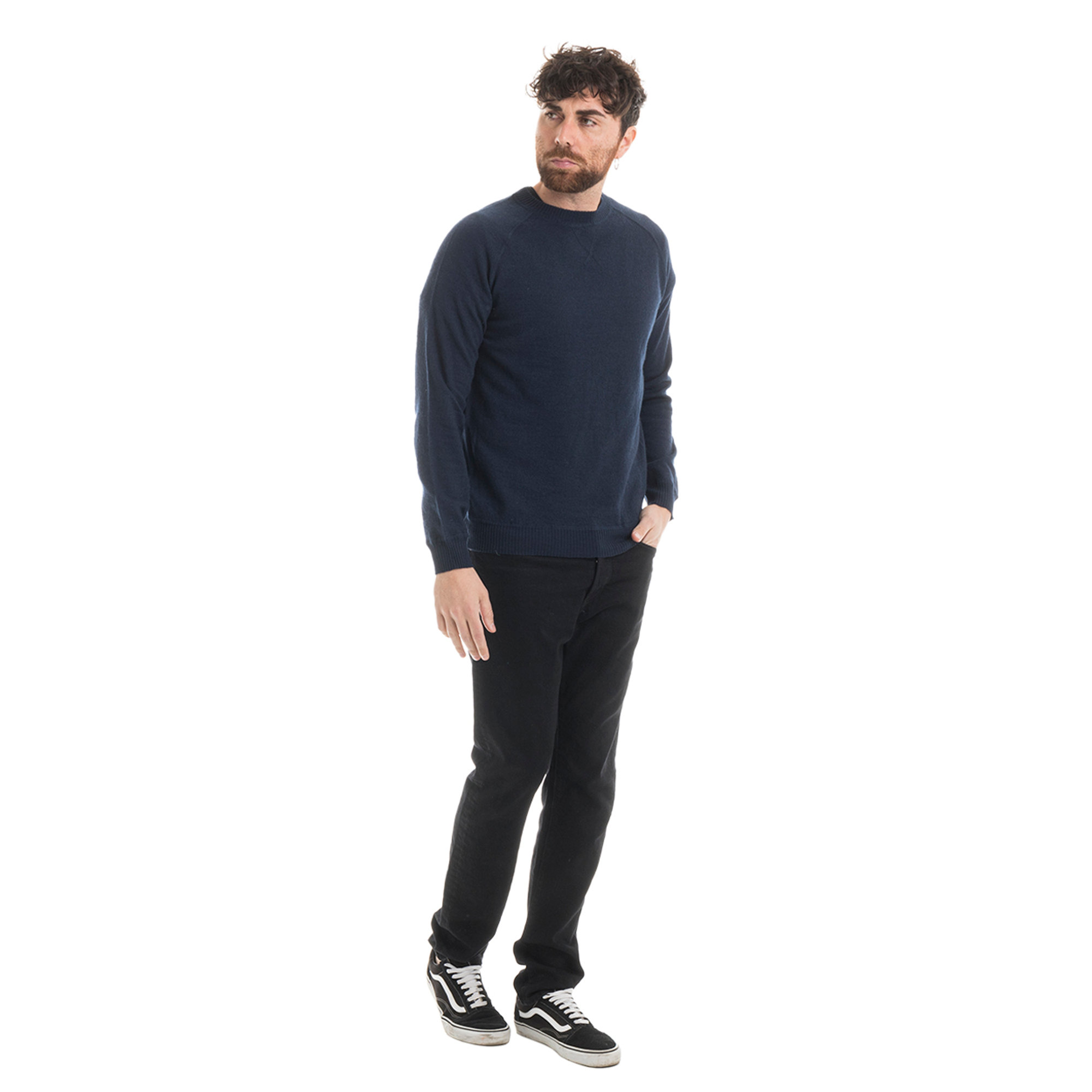 Maglia in lana blu navy Minimum vista2