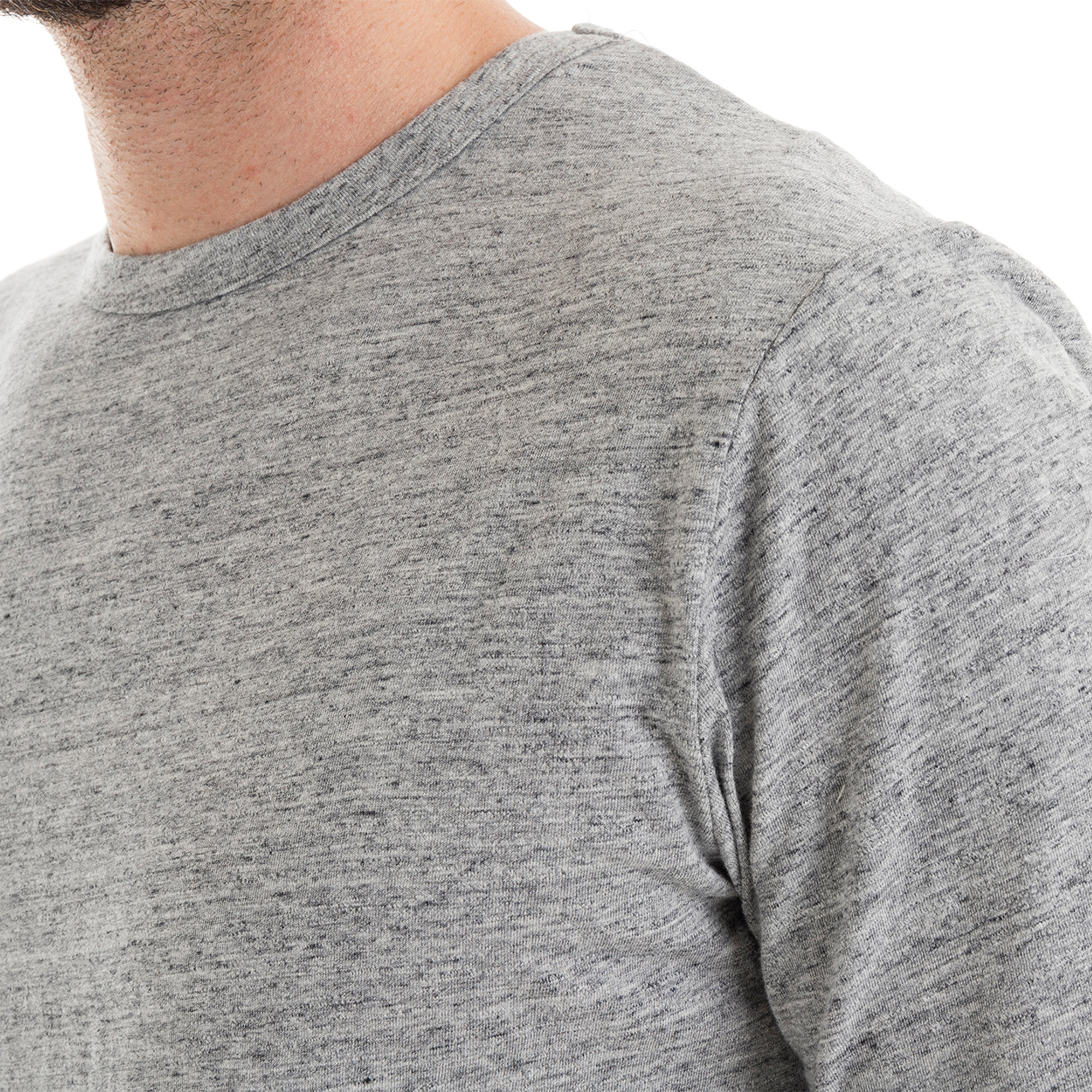 T-shirt a girocollo grigio melange Minimum vista1