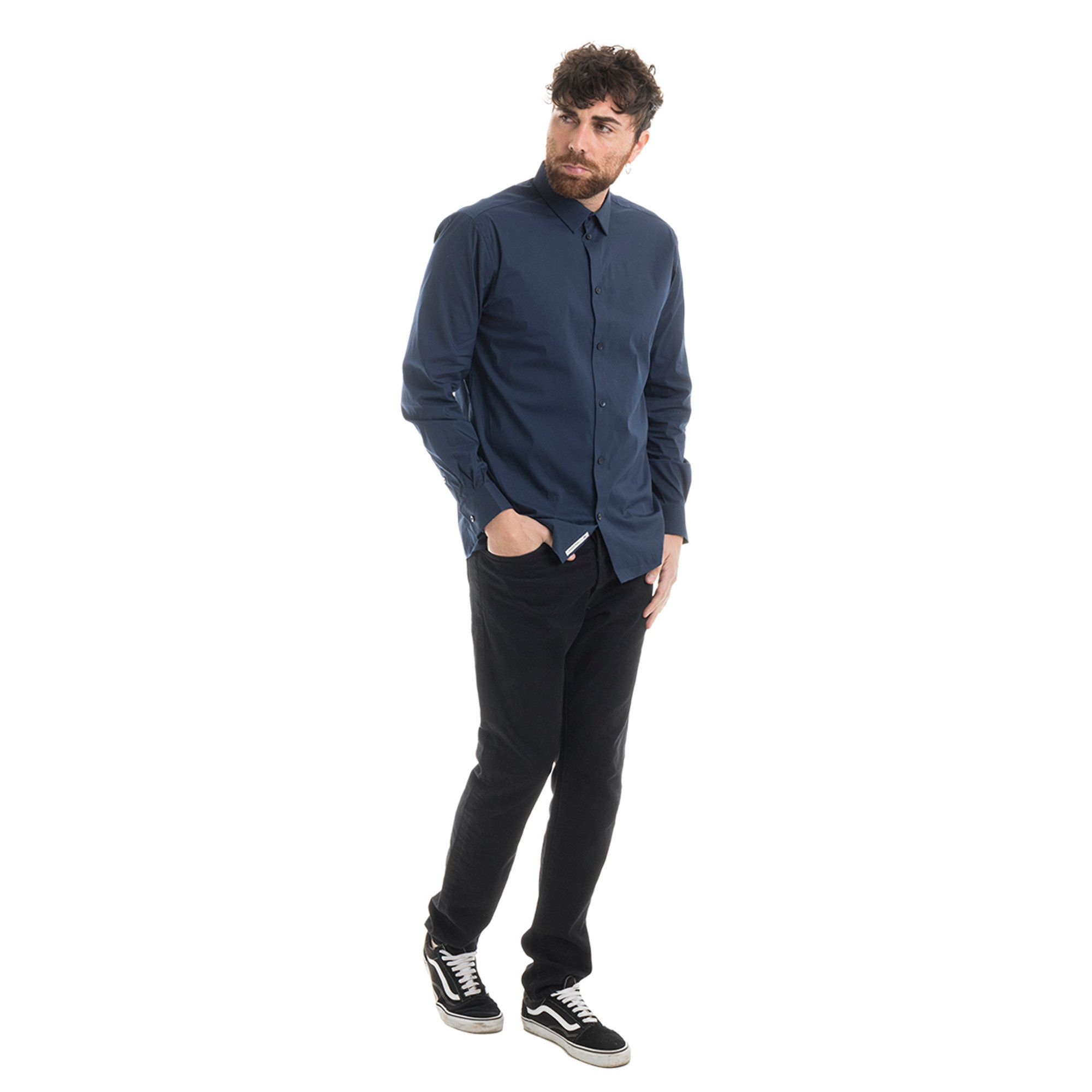 Camicia blu navy Minimum vista2