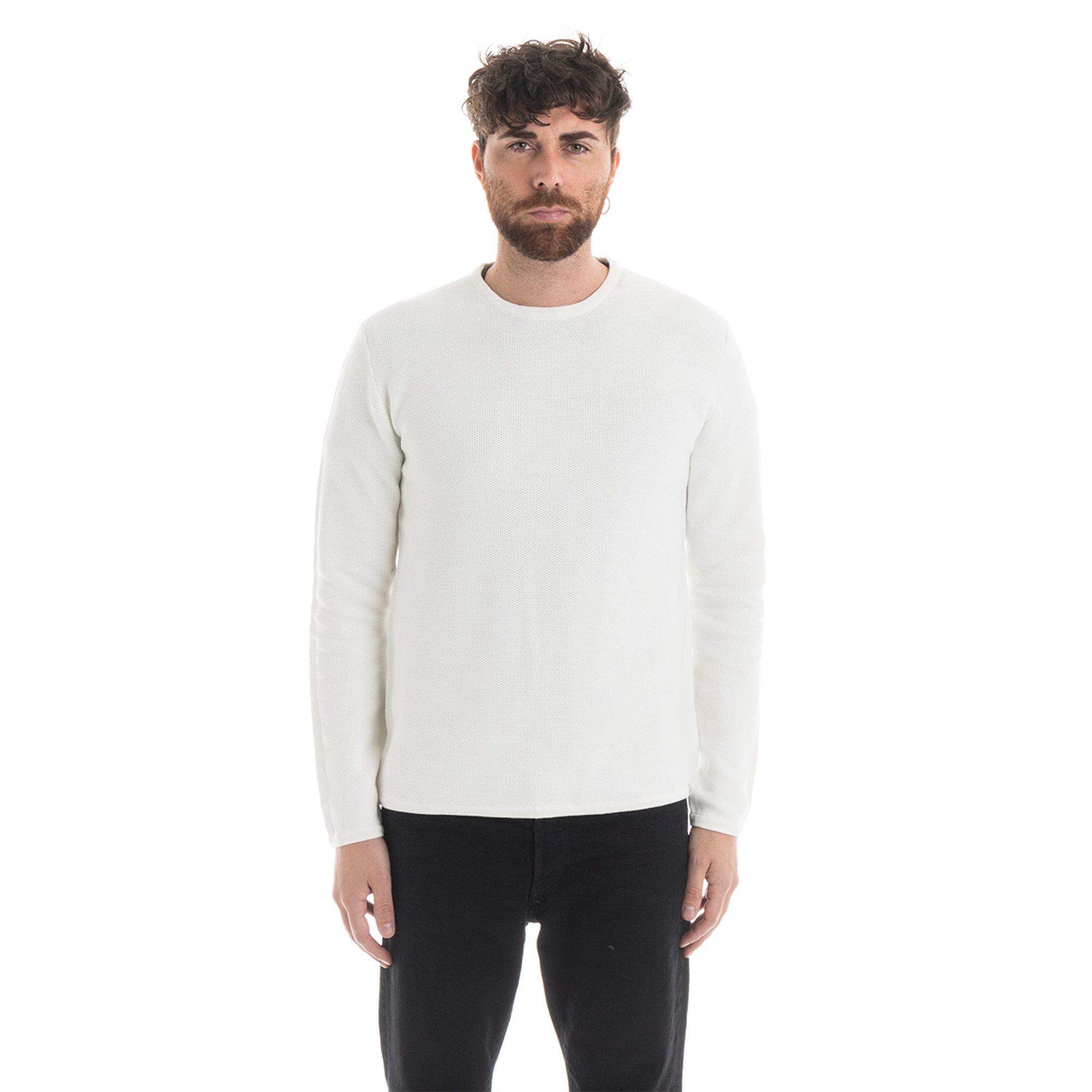 Maglia a girocollo bianca Minimum vista0