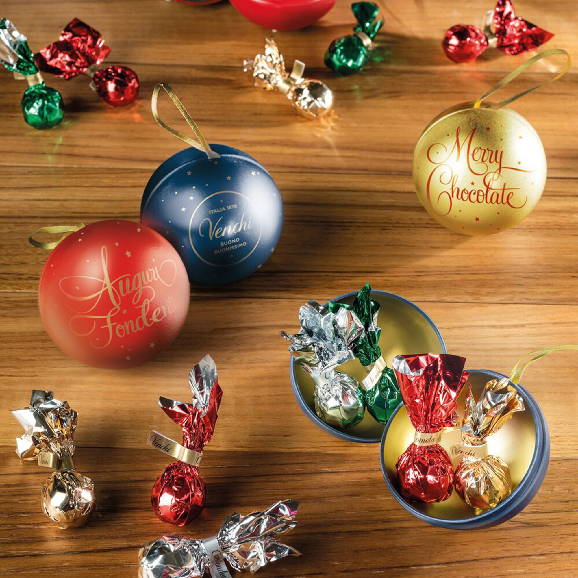 4 Palline di Natale Venchi 48 gr (colori assortiti) Venchi vista5