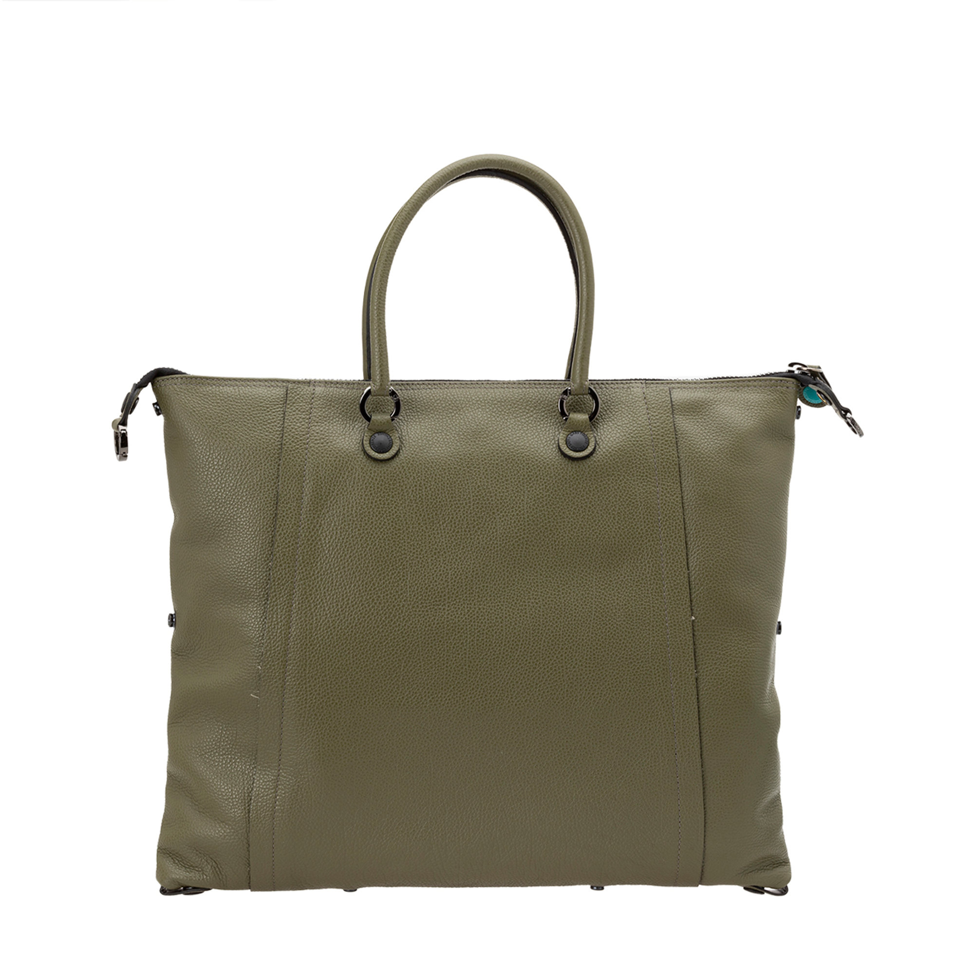 Shopper trasformabile BELLONA SUPER in ruga verde militare Gabs vista3