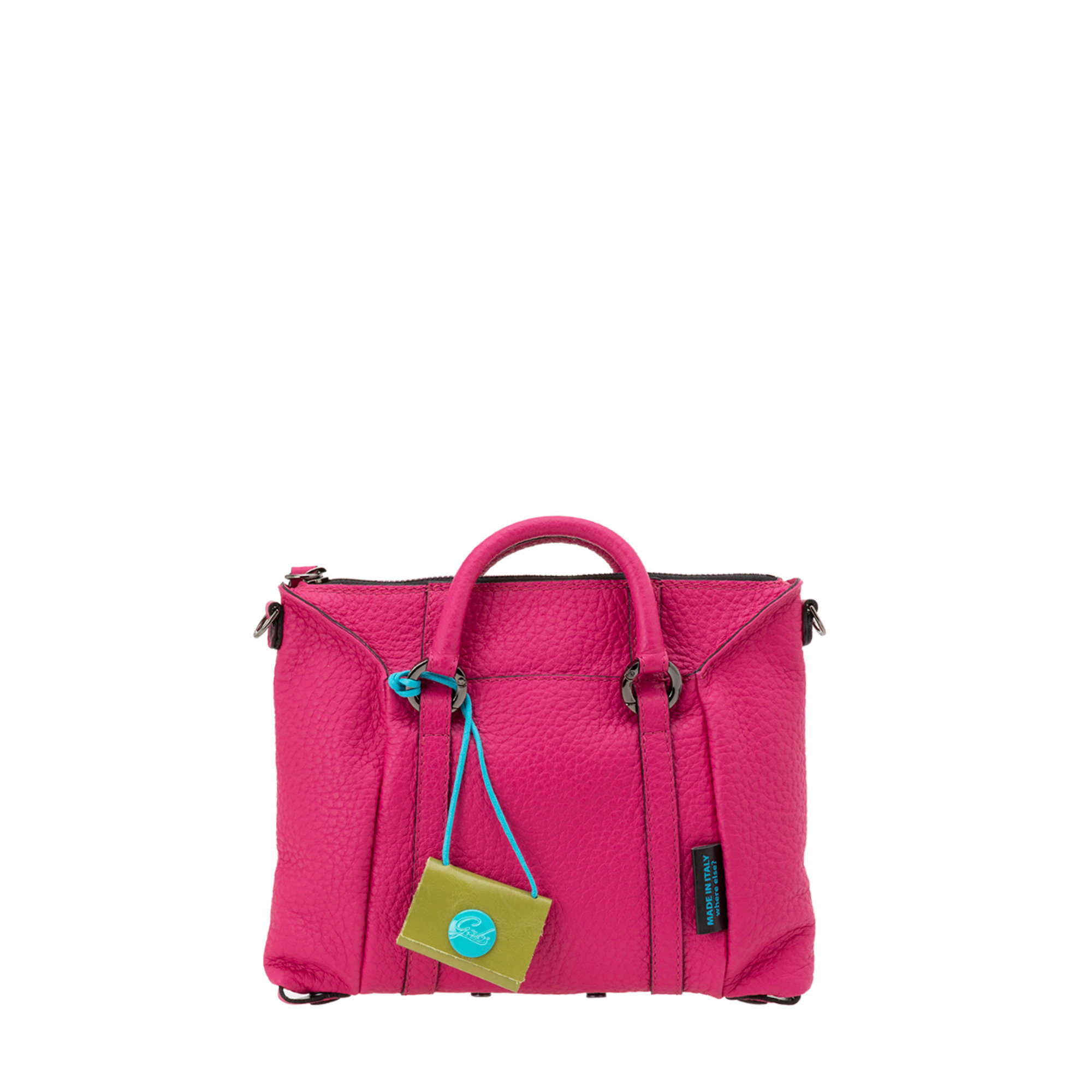 Mini shopping Siria in pelle fucsia Gabs vista0