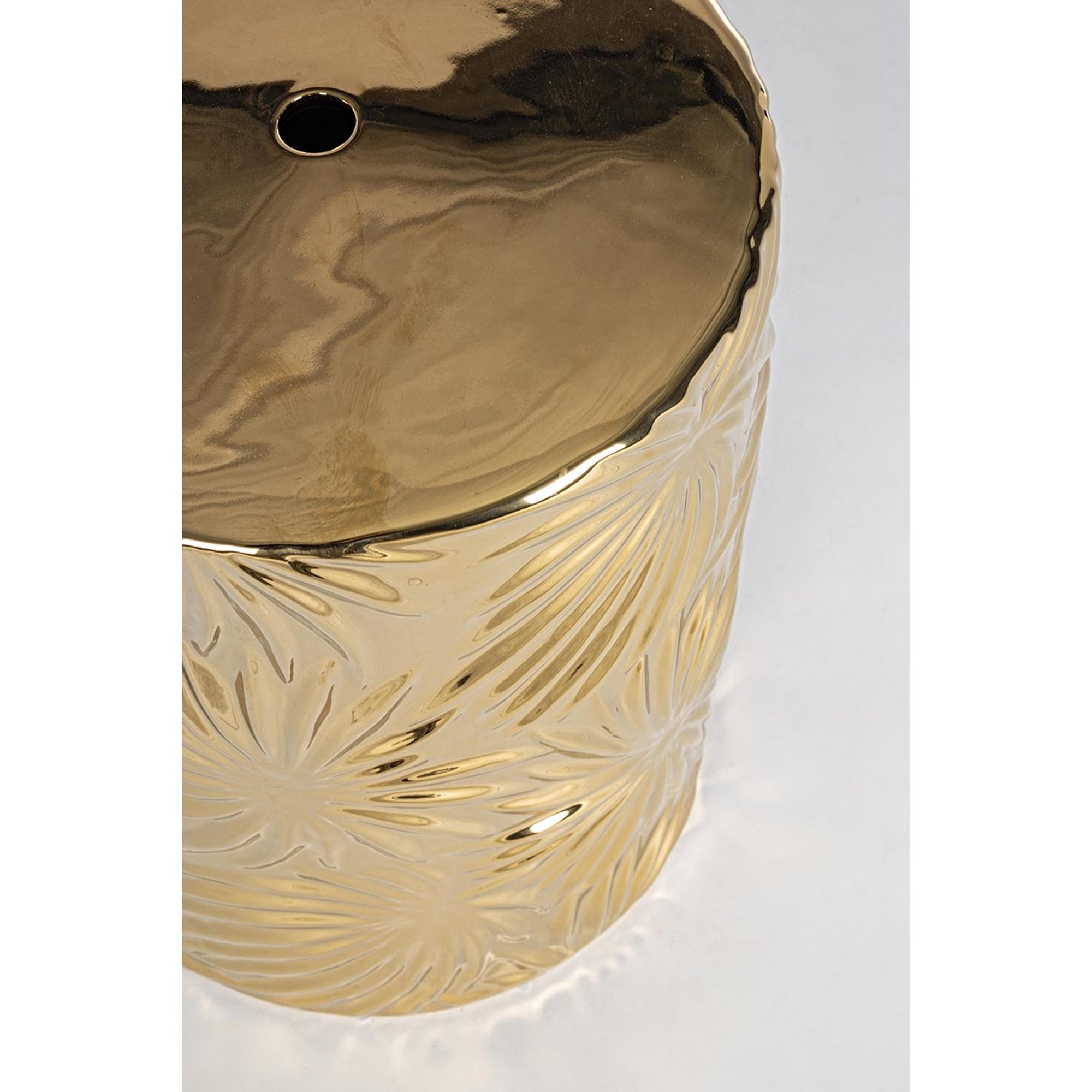 Sgabello Sfinge leaf oro Tendenza black vista1