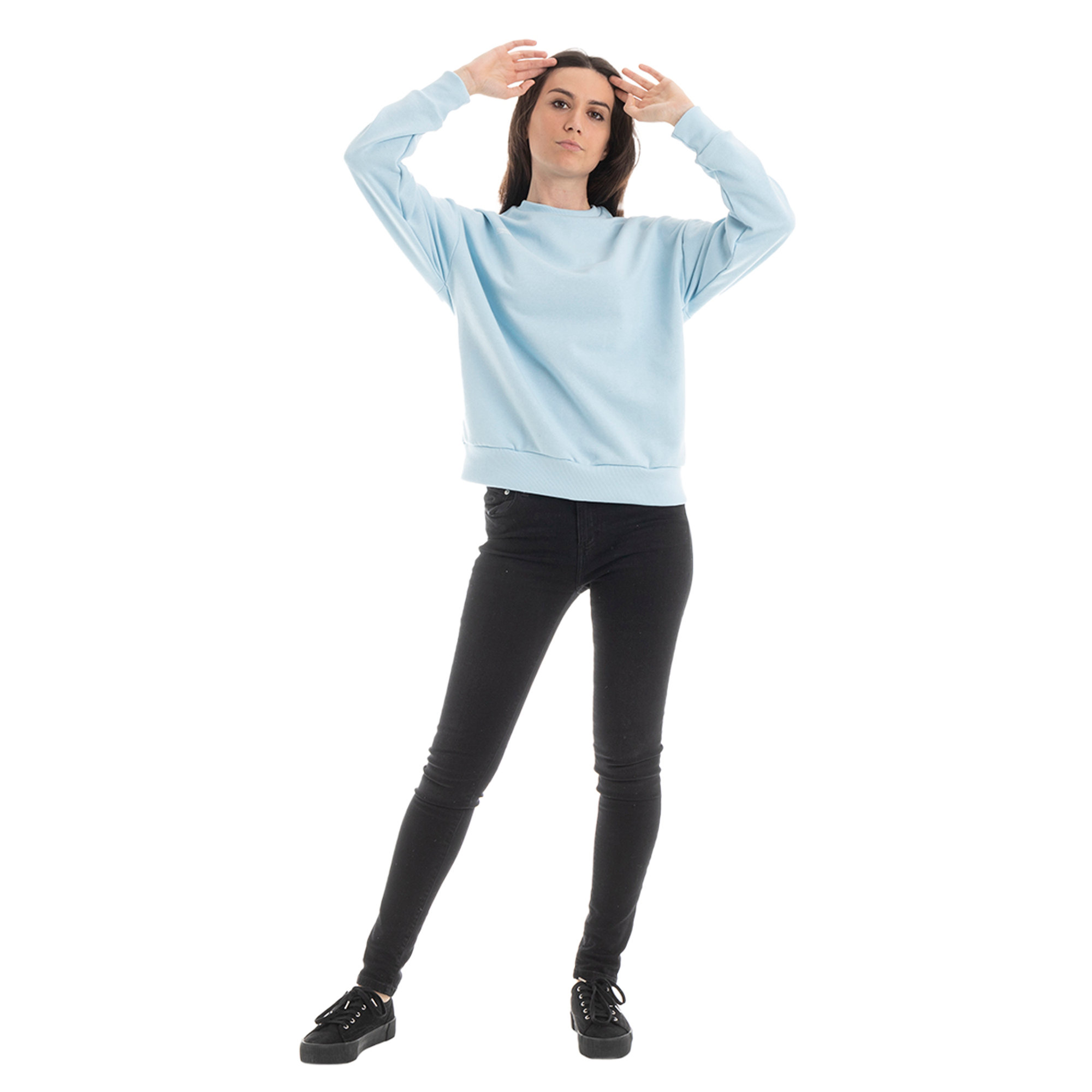 Felpa LAB84 unisex azzurra LAB84 vista6