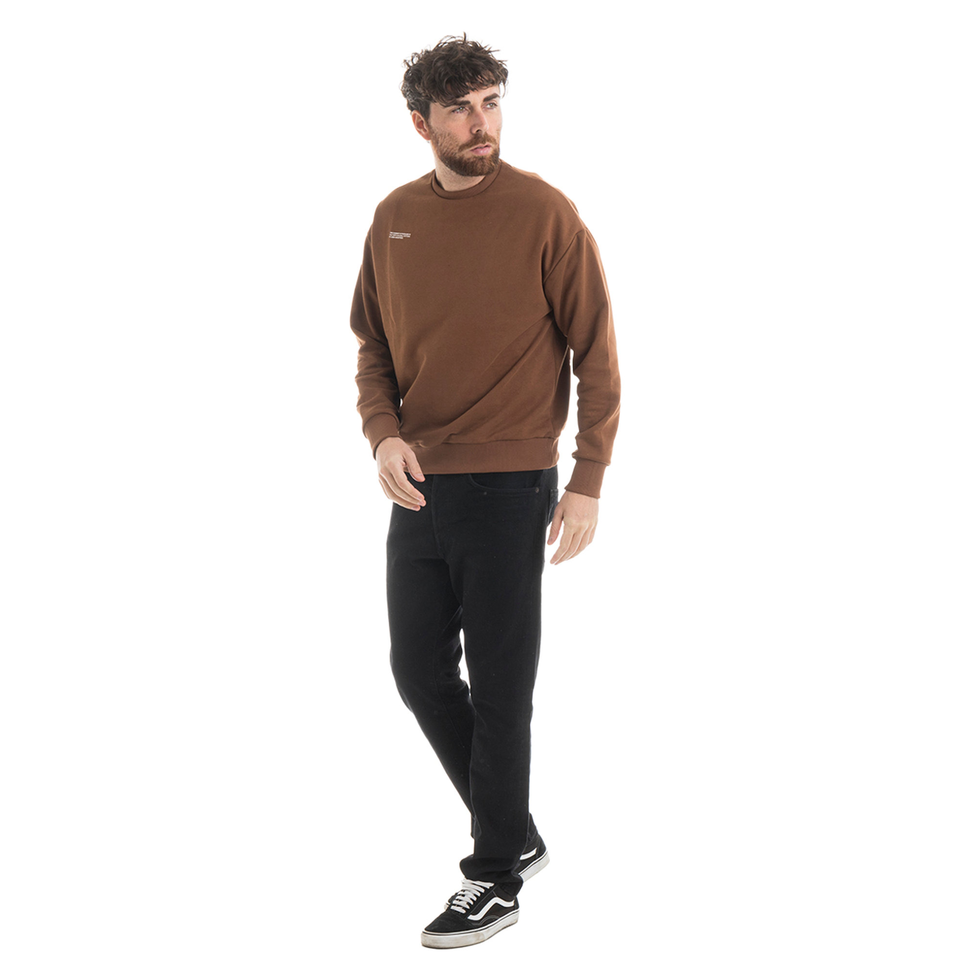 Felpa LAB84 unisex cammello LAB84 vista3